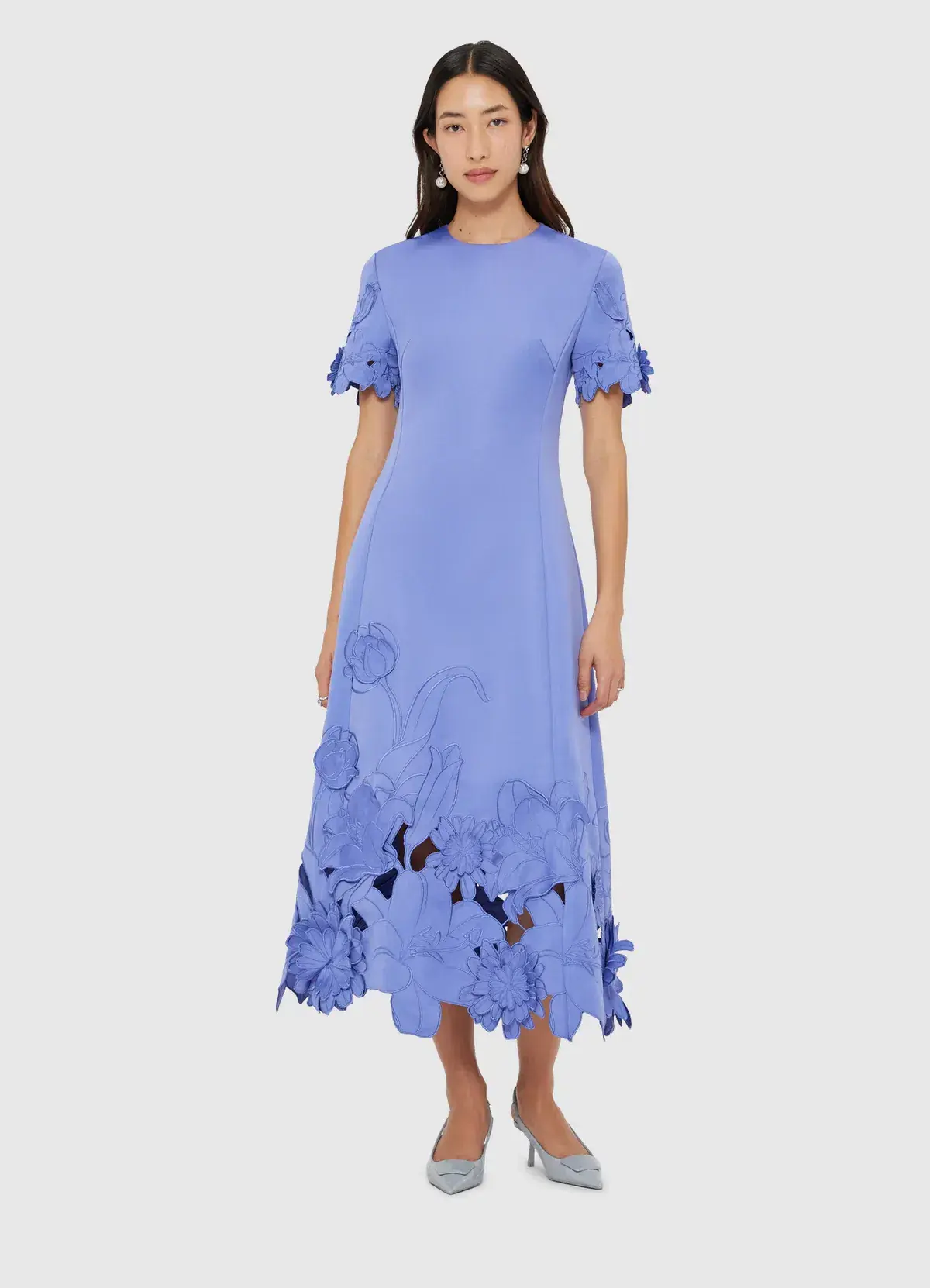 Leo Lin "Caroline" Midi Dress Purple Size 10 - Image 2