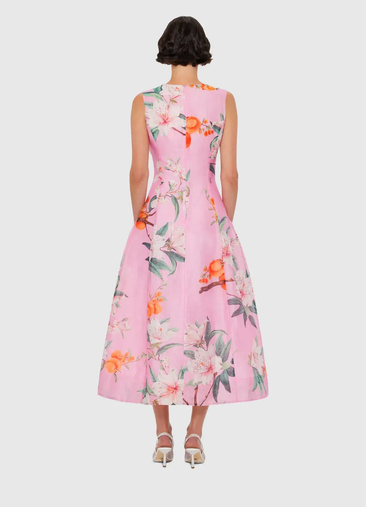 Leo Lin Cleo Midi Dress in Pink Size 12  - Image 2