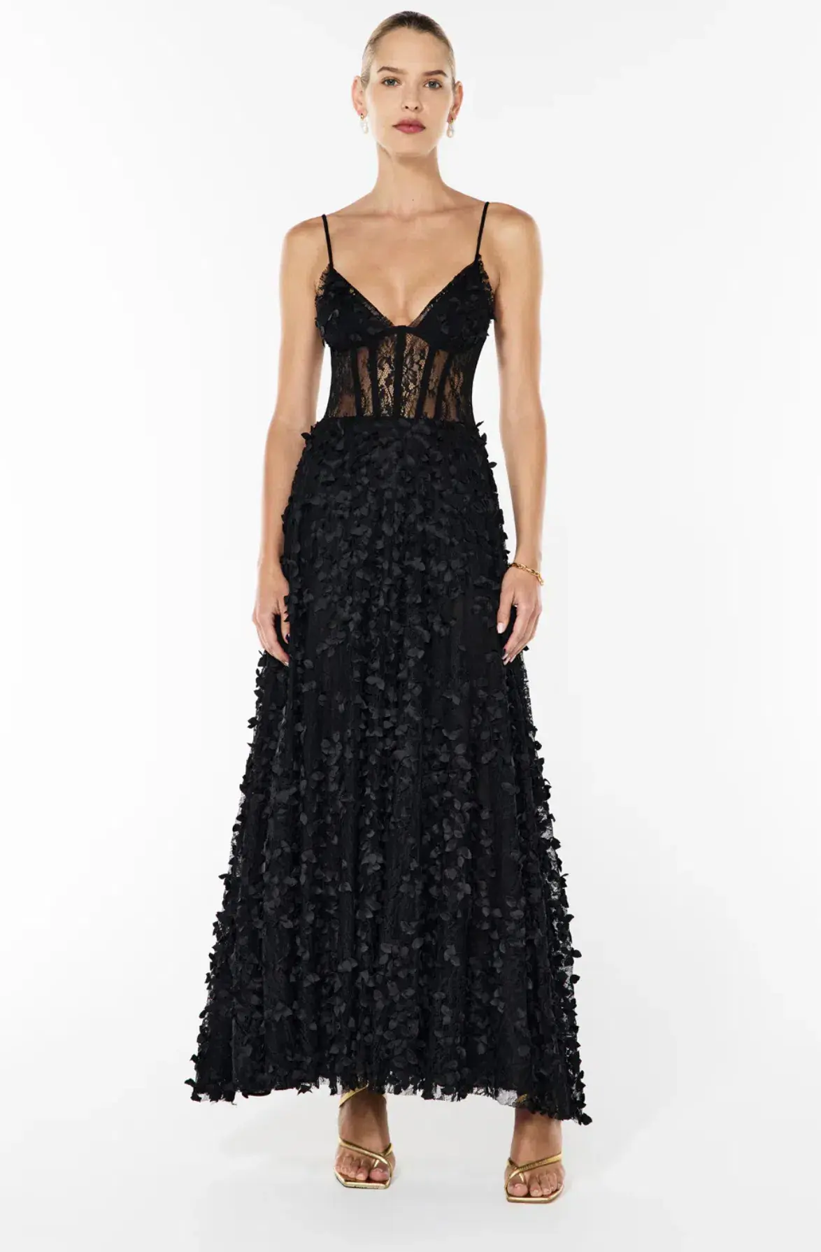 Manning Cartell Enchantment Bralette Dress Black Size 8 - Image 1