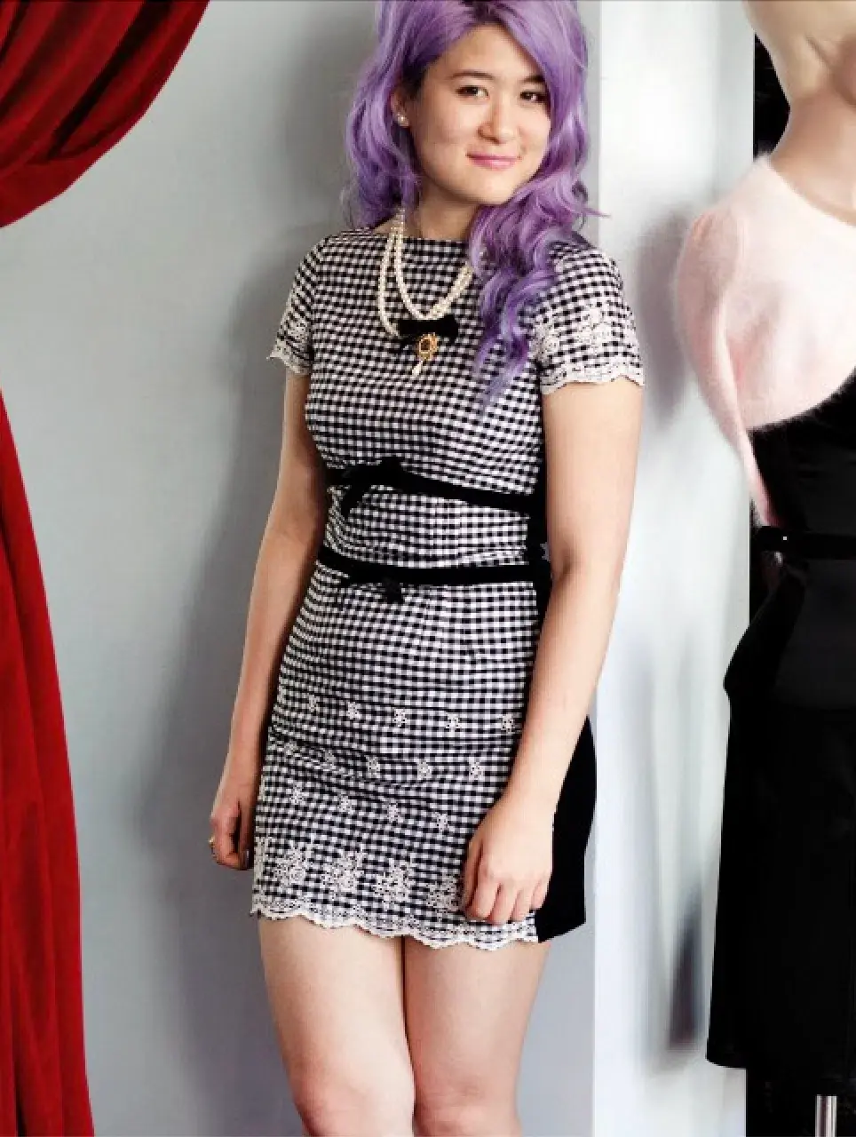 Wheels & Dollbaby Gingham Picnic Mini Dress Size M / AU 10 - Image 3