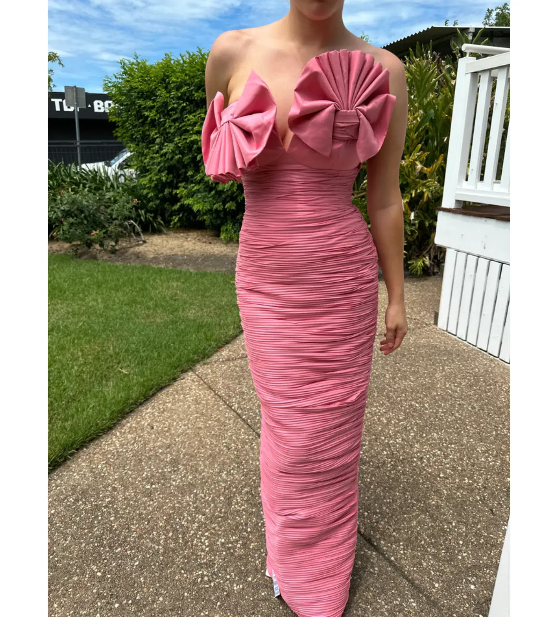 Rachel Gilbert Jensen Maxi Gown Peony Size 3/AU 12 - Image 2