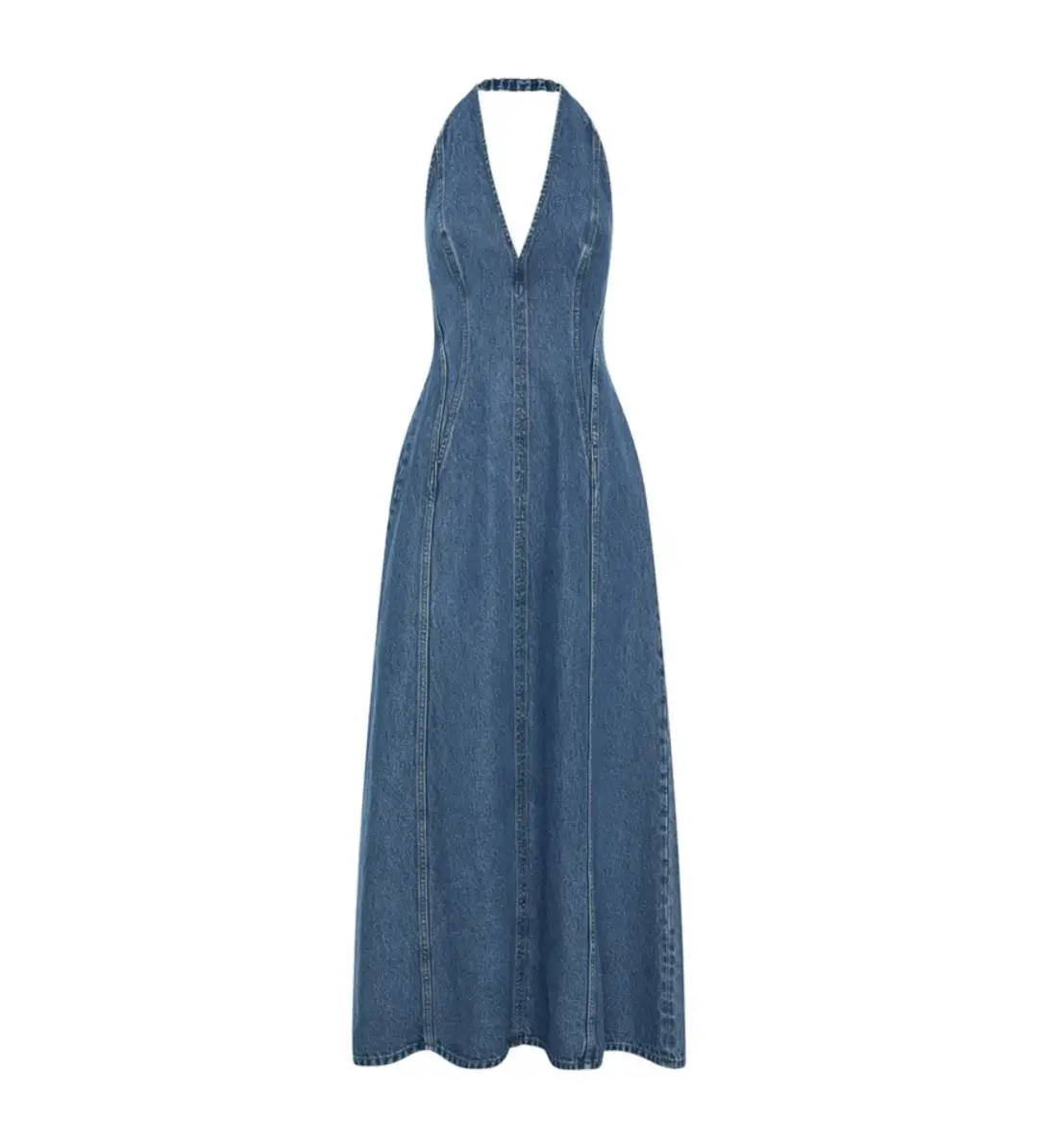 Camilla and Marc Cascadia Denim Dress in Classic Blue Size 6 for rent on The Volte - main image
