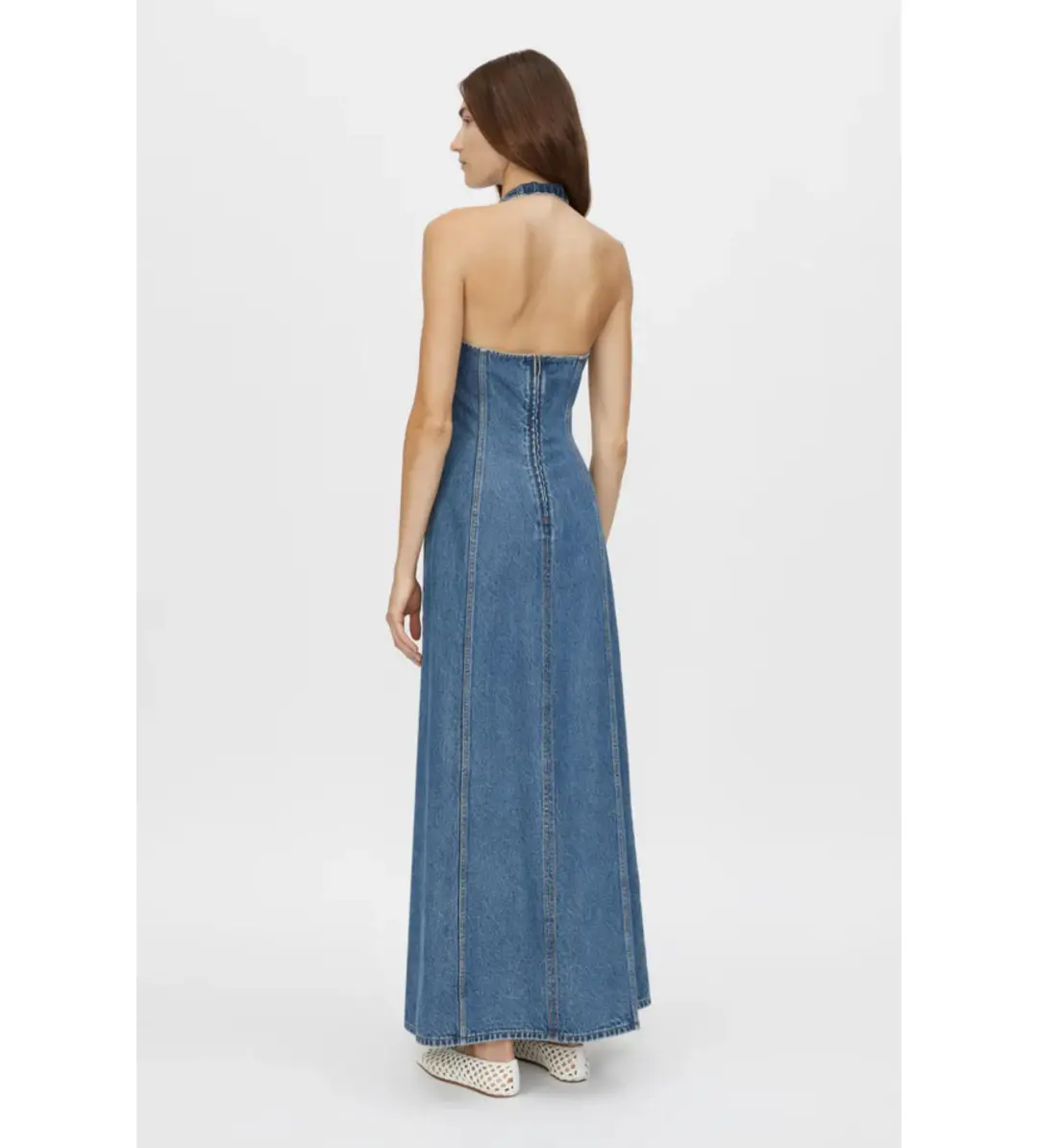 Camilla and Marc Cascadia Denim Dress in Classic Blue Size 6 for rent on The Volte - main image