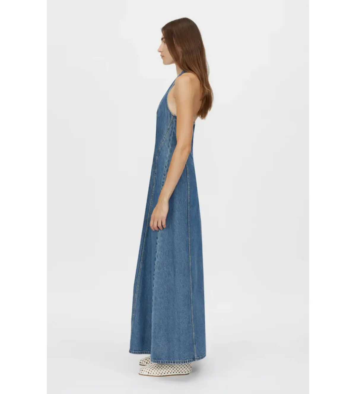 Camilla and Marc Cascadia Denim Dress in Classic Blue Size 6 - Image 2