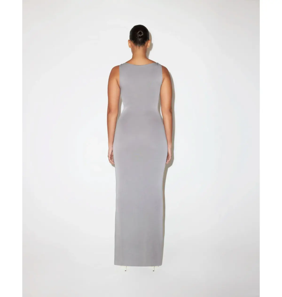 Khy Sueded Stretch Knotted Maxi Dress in Steel Grey Size M / AU 10 - Image 2