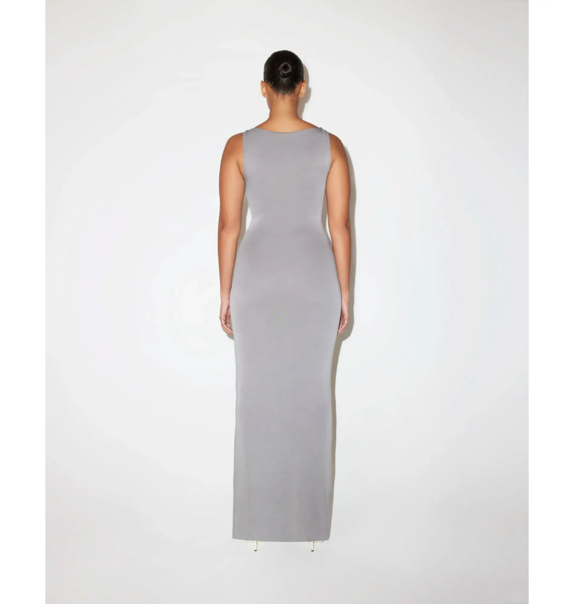 Khy Sueded Stretch Knotted Maxi Dress in Steel Grey Size M / AU 10 - Image 2