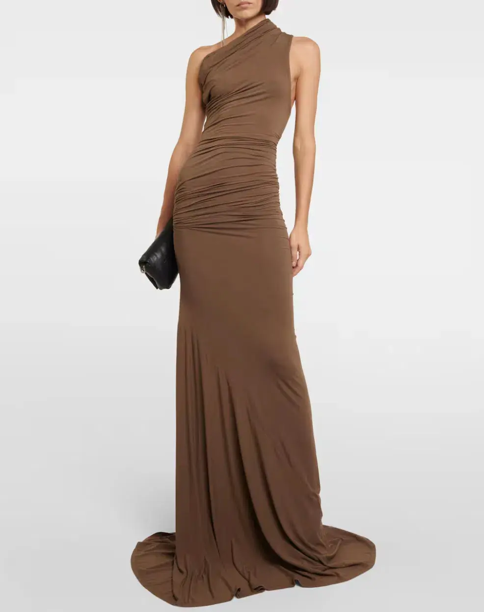 Entire Studios Draped One-shoulder Jersey Gown Size AU 10 - Image 1