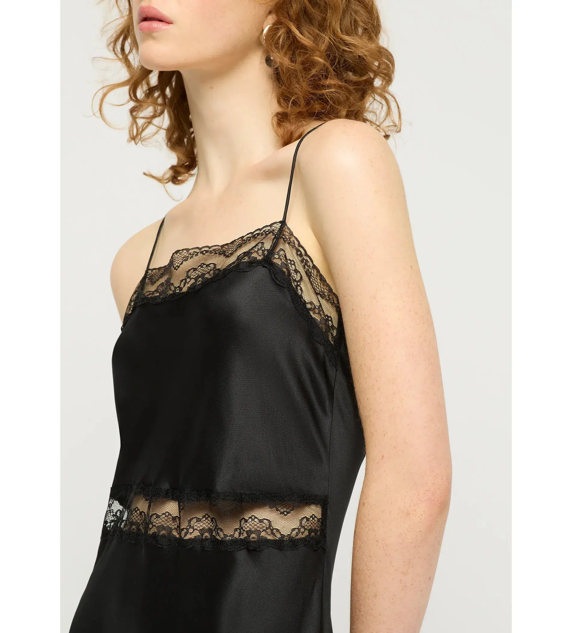 Maison Essentiele Lace Trimmed Maxi Dress in Black Size S / AU 8  - Image 3