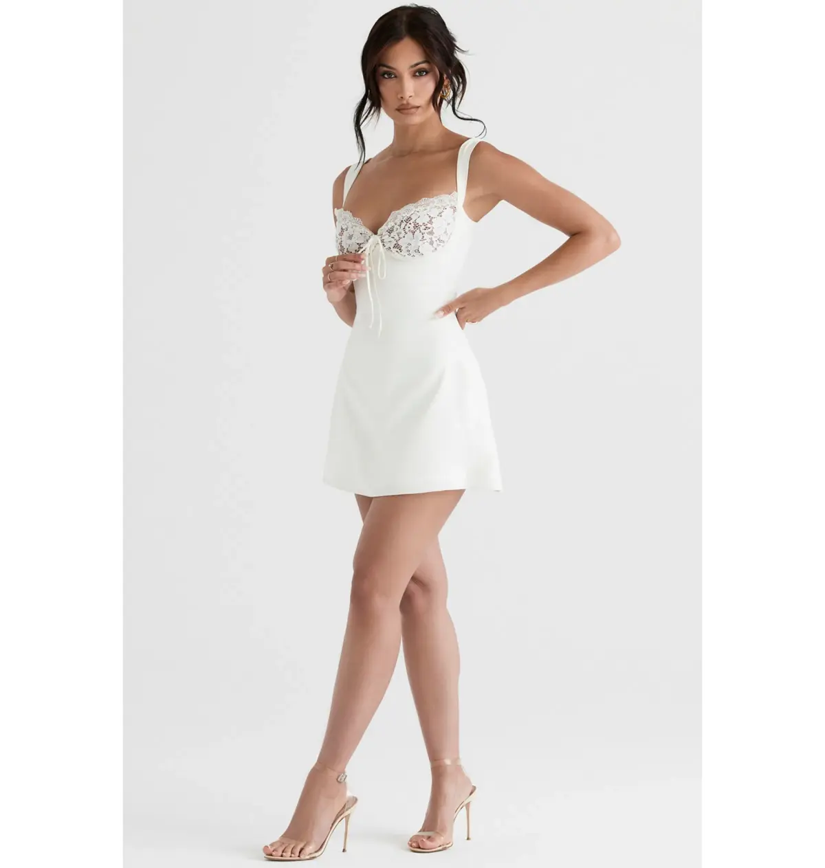 House of CB Adriana Mini Dress Ivory Size XS / AU 6  - Image 1