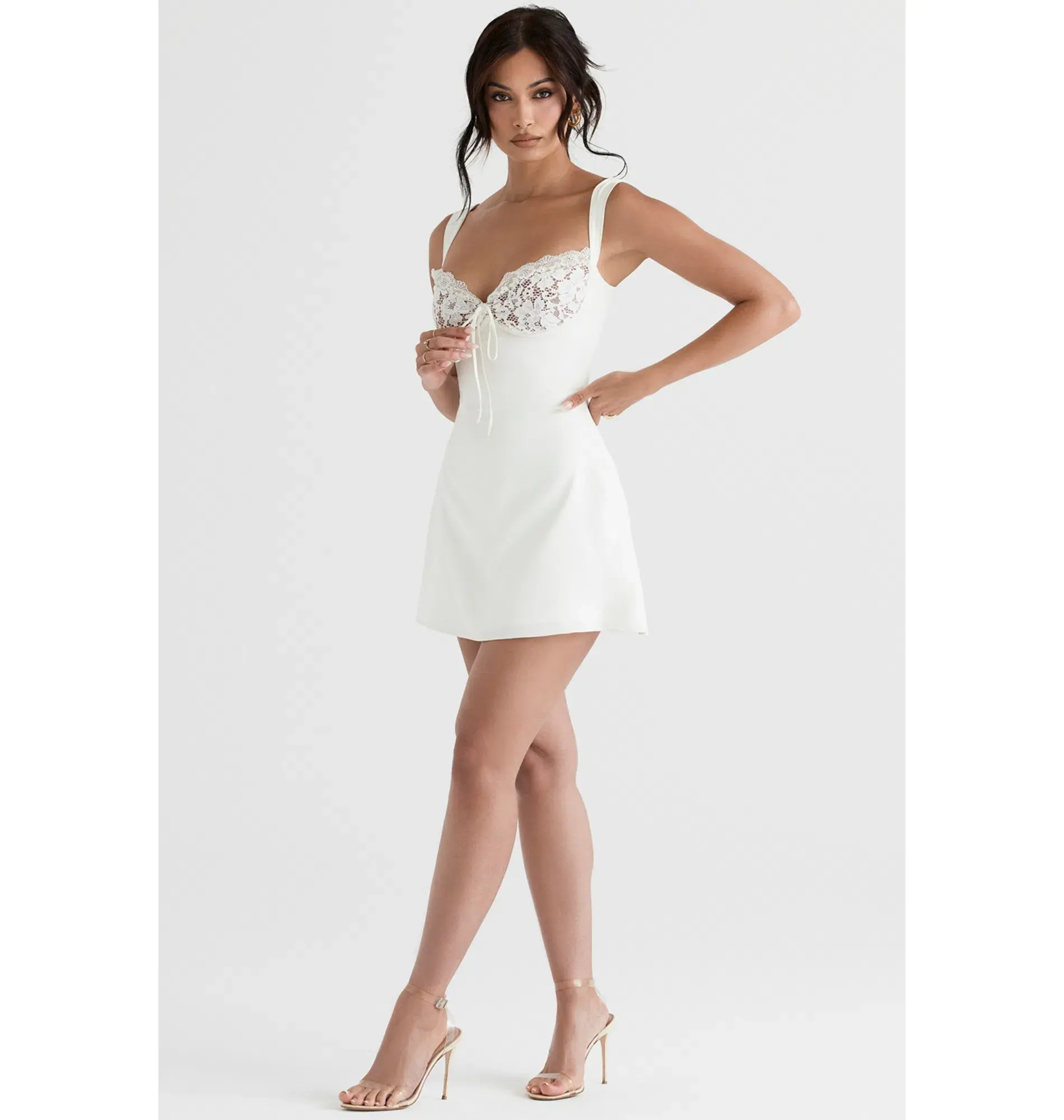 House of CB Adriana Mini Dress Ivory Size XS / AU 6  - Image 1
