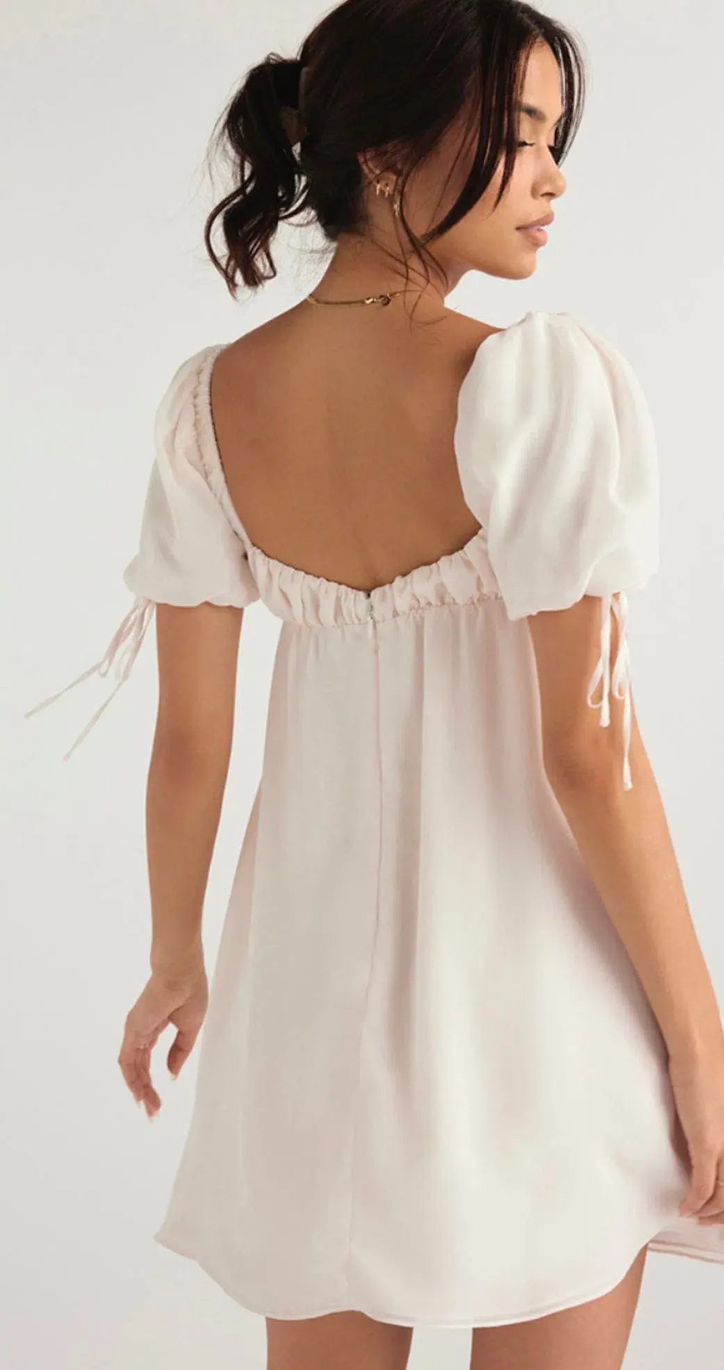 House of CB princess ivory Georgette dress size XS - Image 3