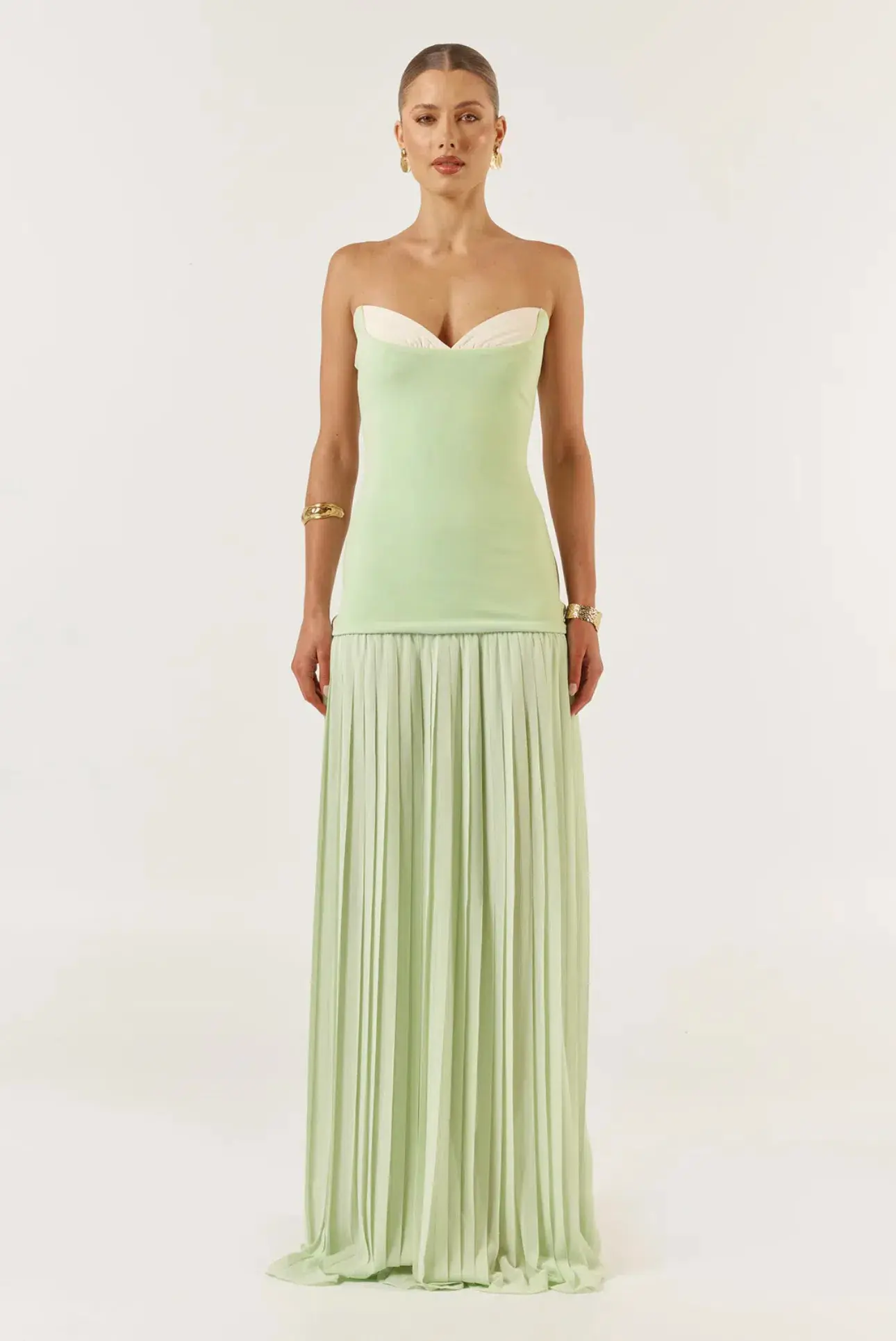 She is Olla Nicolette Maxi Dress Green Size XS/Au 6  - Image 2