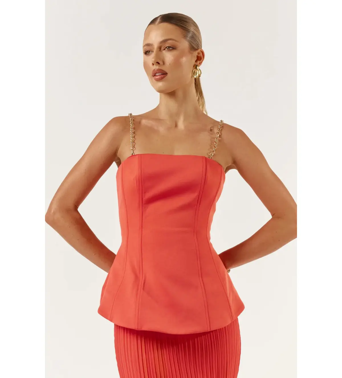 She is OLLÁ Marcelle Maxi Dress Red Size XS/AU 6 - Image 7