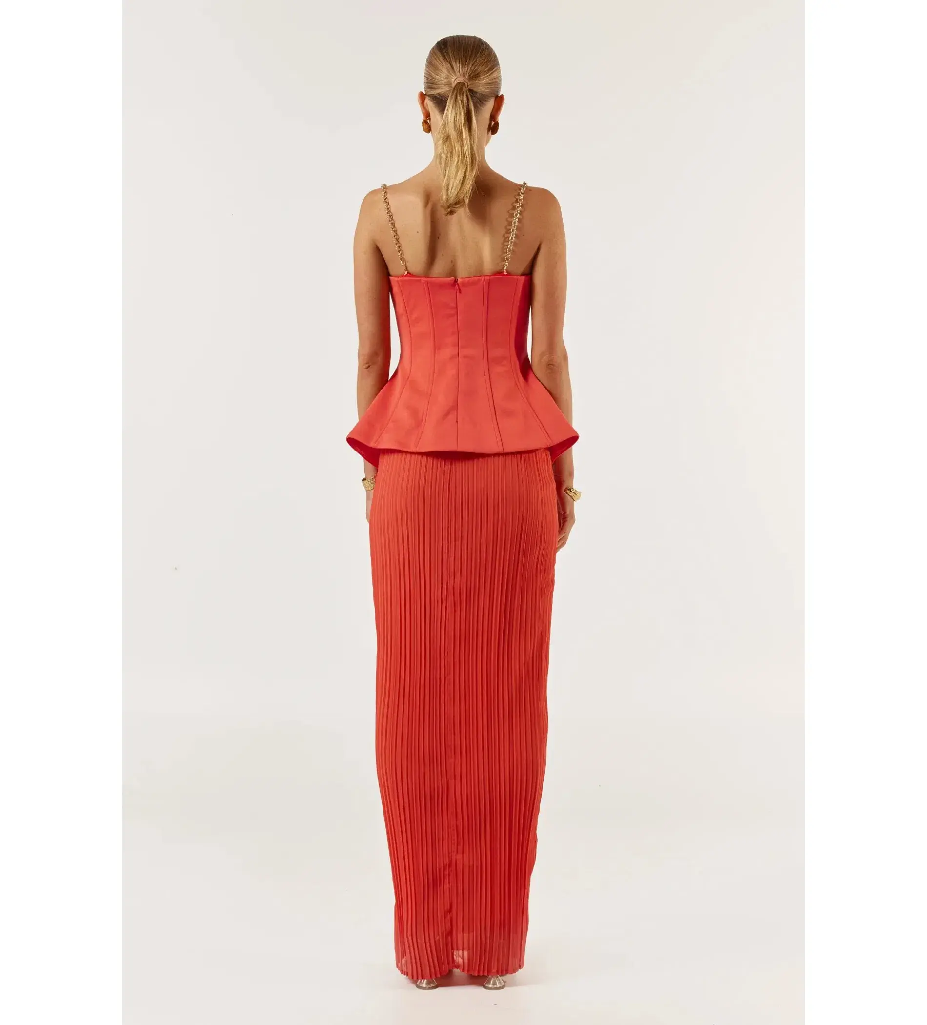 She is OLLÁ Marcelle Maxi Dress Red Size S/AU 8 - Image 6