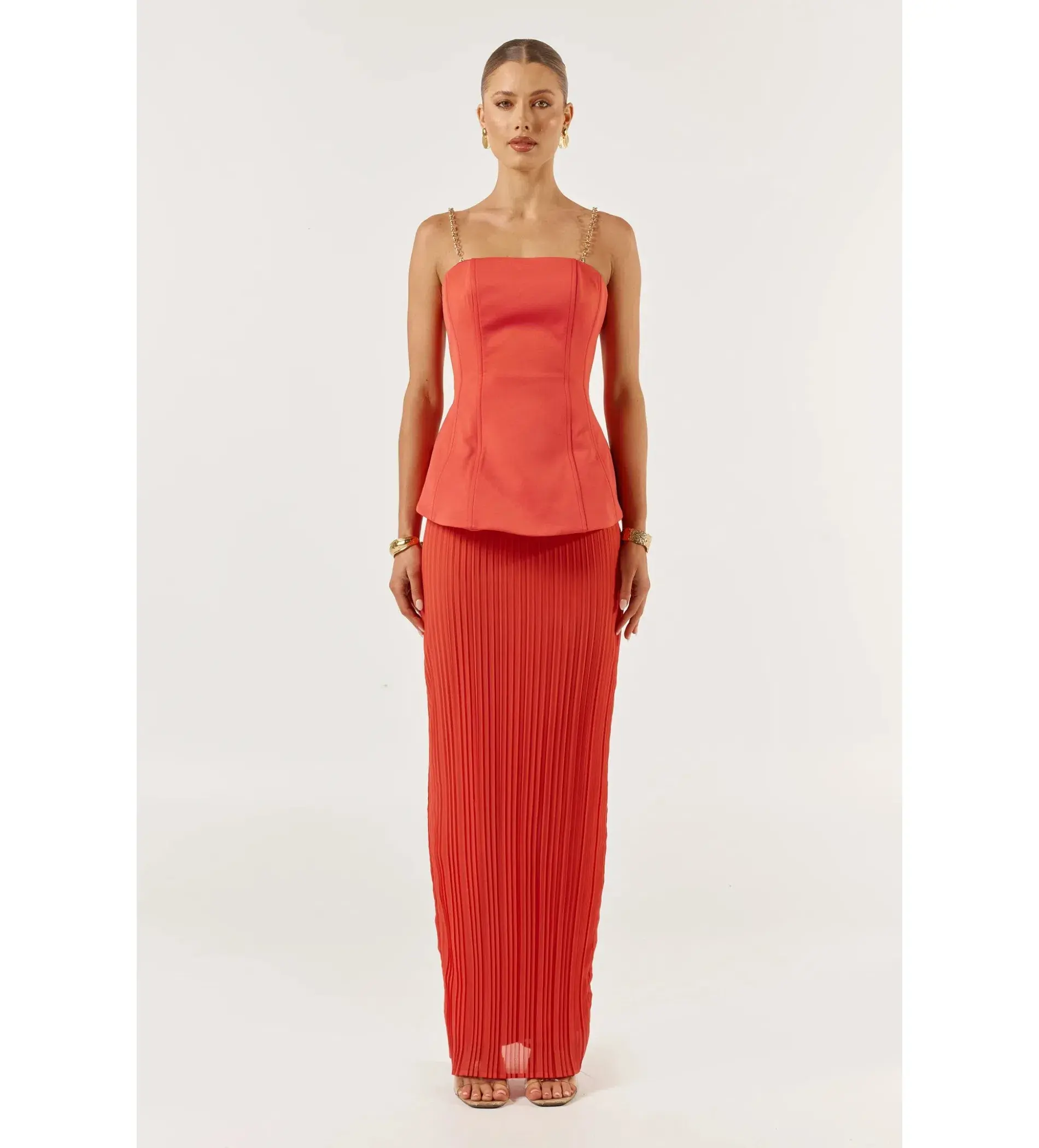 She is OLLÁ Marcelle Maxi Dress Red Size S/AU 8 - Image 2