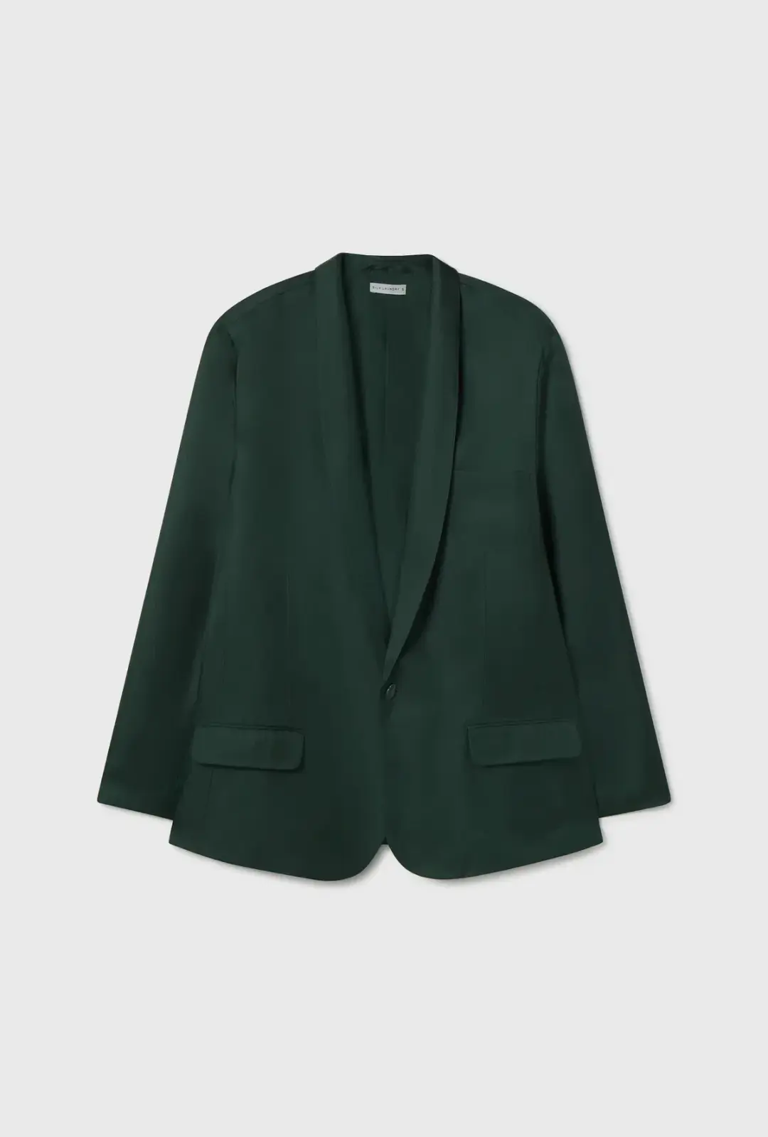 Silk Laundry Twill Miami Blazer Scarab Green Size 8/S for rent on The Volte - main image