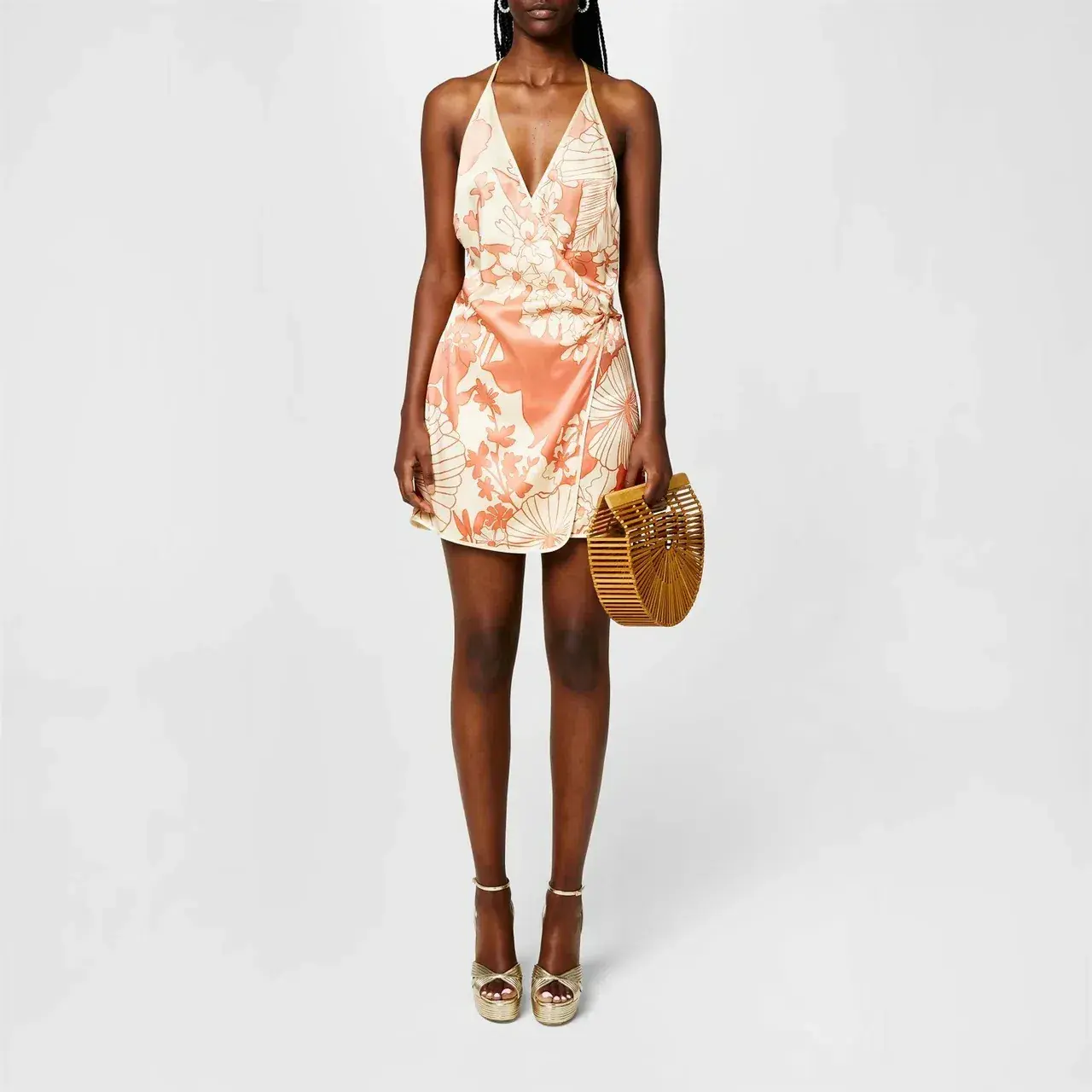 Sir The Label Como Twist Mini Dress Paradiso Print Size 8 - Image 2