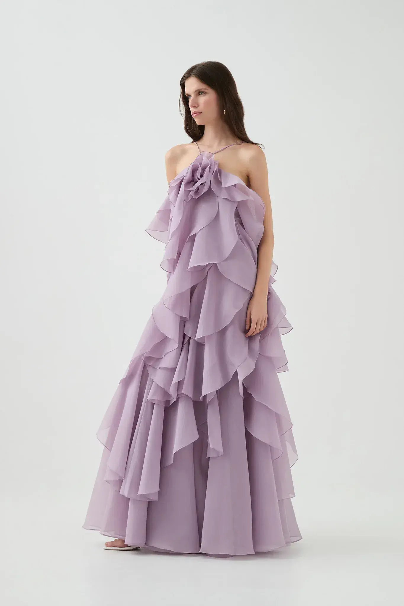 Aje Pandorea Layered Maxi Dress in Lilac Size 12 - Image 1