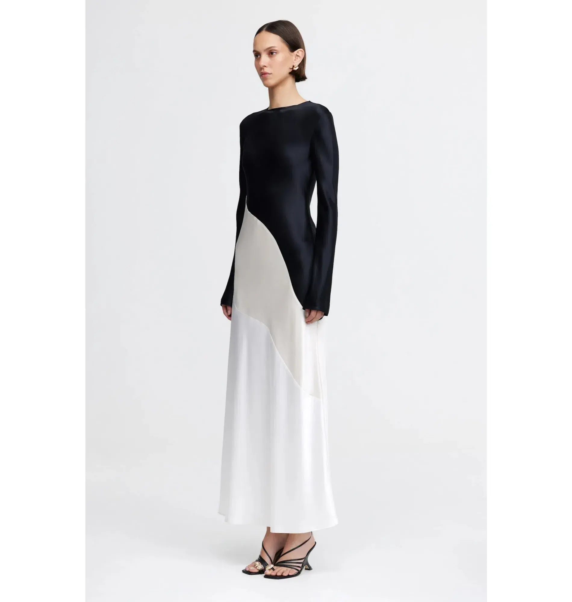 Acler Brockworth Midi Dress in Pearl Mix Size AU 10 - Image 2