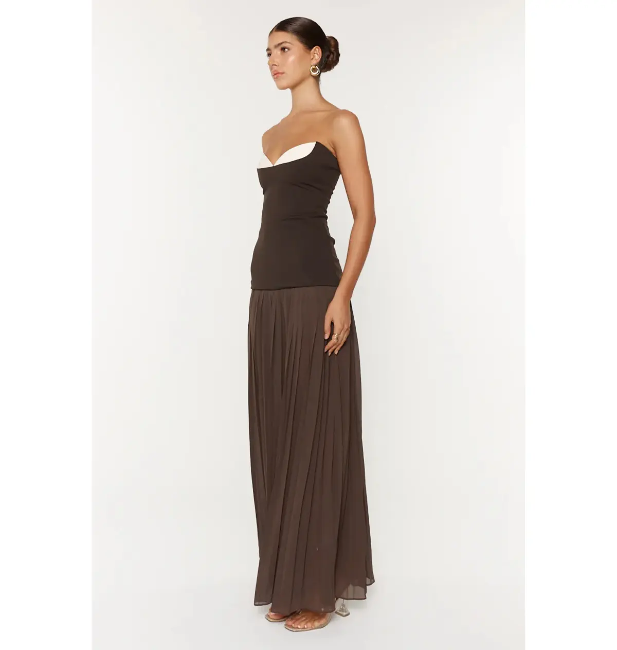 She Is Olla Nicolette Gown in Espresso Size AU 6 - Image 2