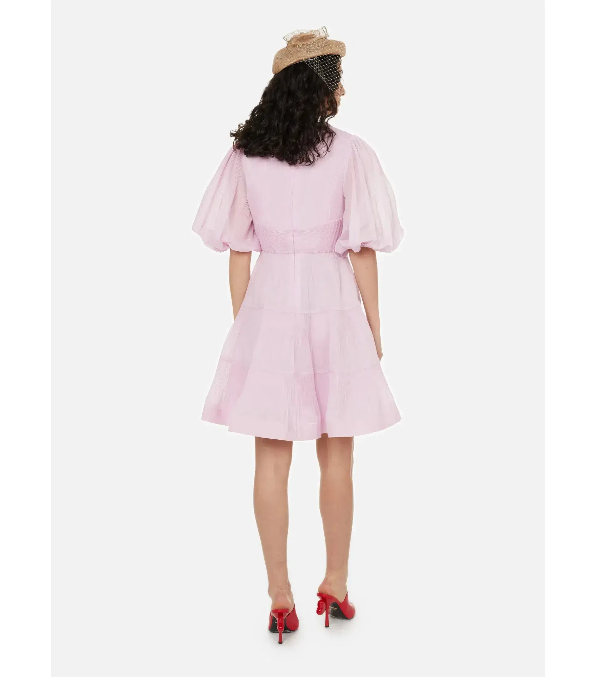 Zimmermann Pleated Mini Dress in Pink Size 2 / AU 12   - Image 2