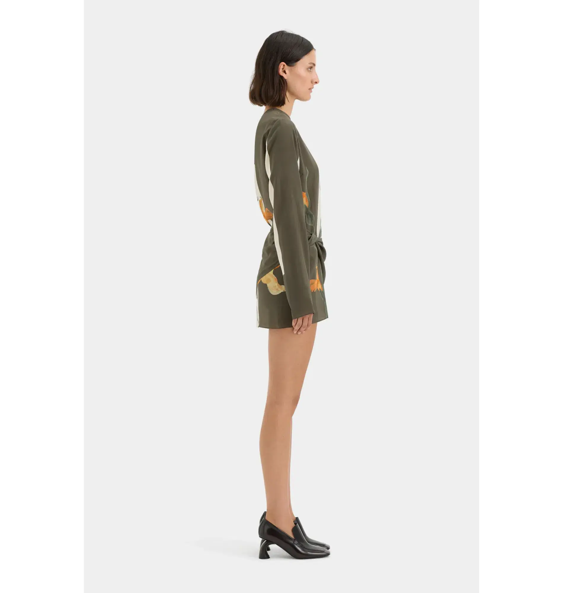 Sir The Label Constance Twist Mini Dress Iris Floral Size AU 14 - Image 3