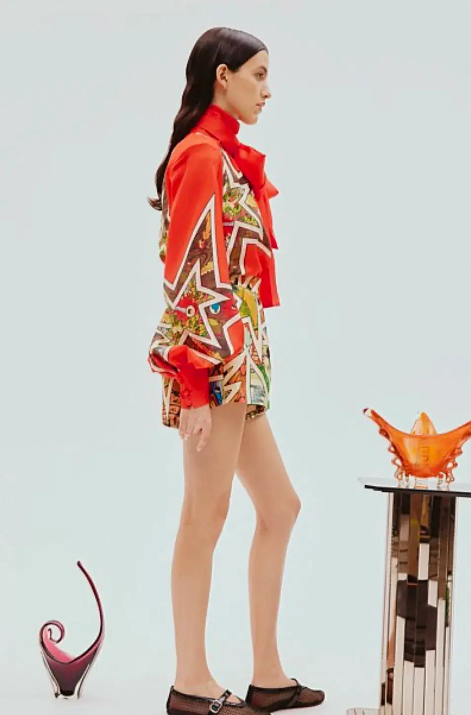 Alemais Ziggy Silk Shirt Size AU 8 for rent on The Volte - main image