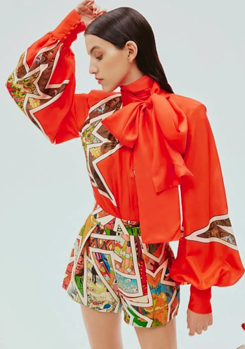 Alemais Ziggy Silk Shirt Size AU 8 for rent on The Volte - main image