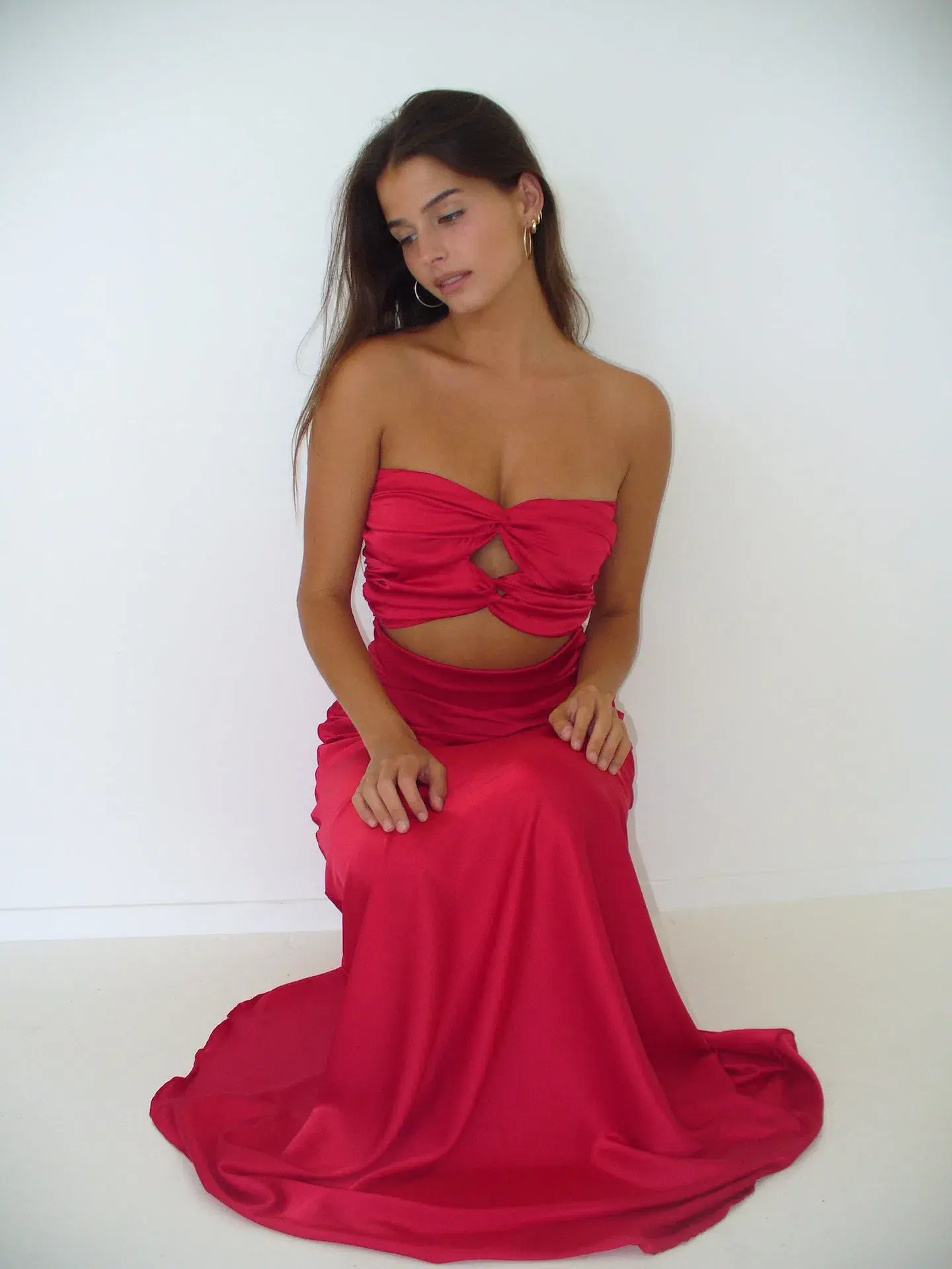 HNTR the Label Inka Gown Wine Size S / AU 8 - Image 5