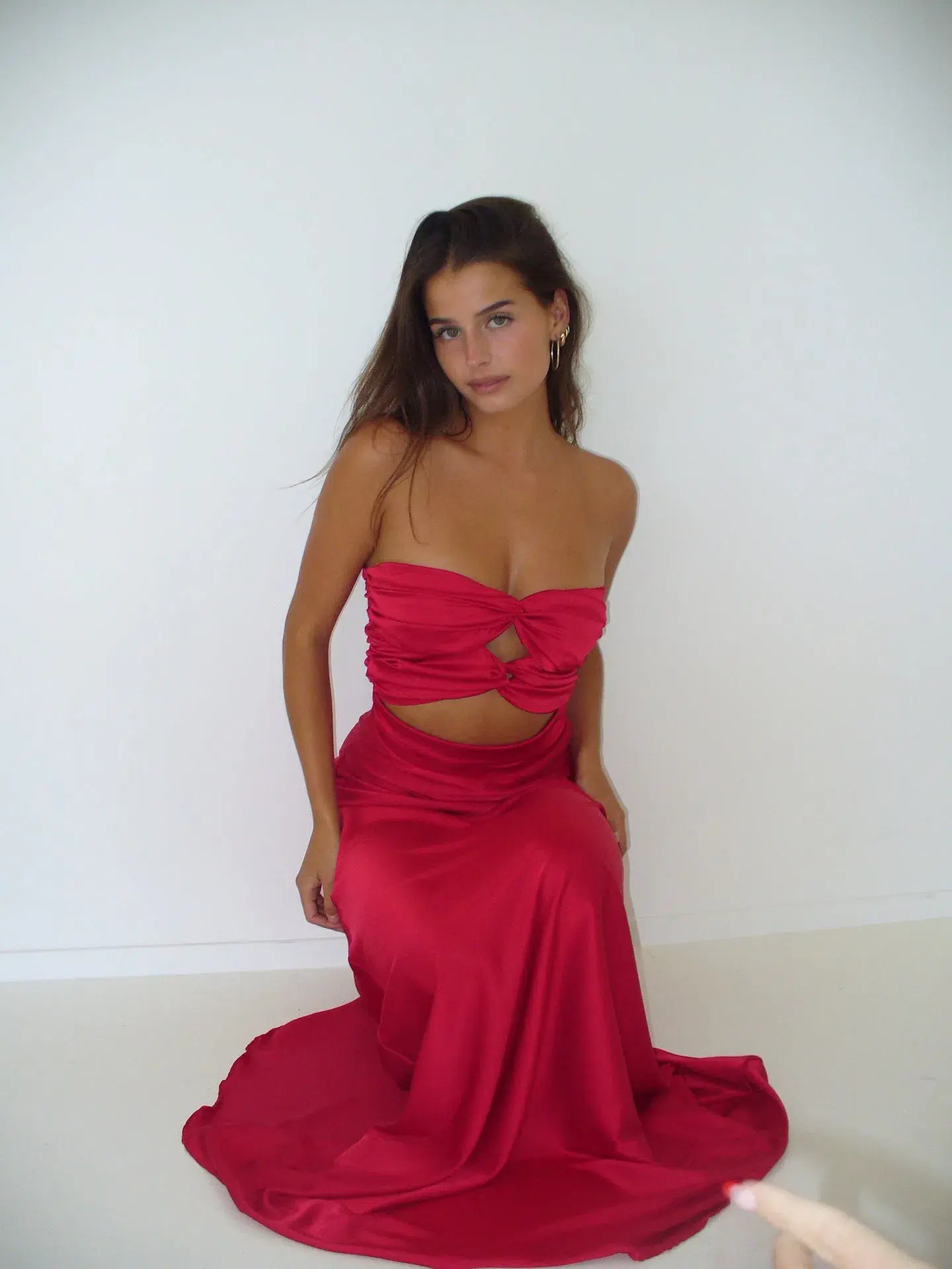 HNTR the Label Inka Gown Wine Size S / AU 8 - Image 4