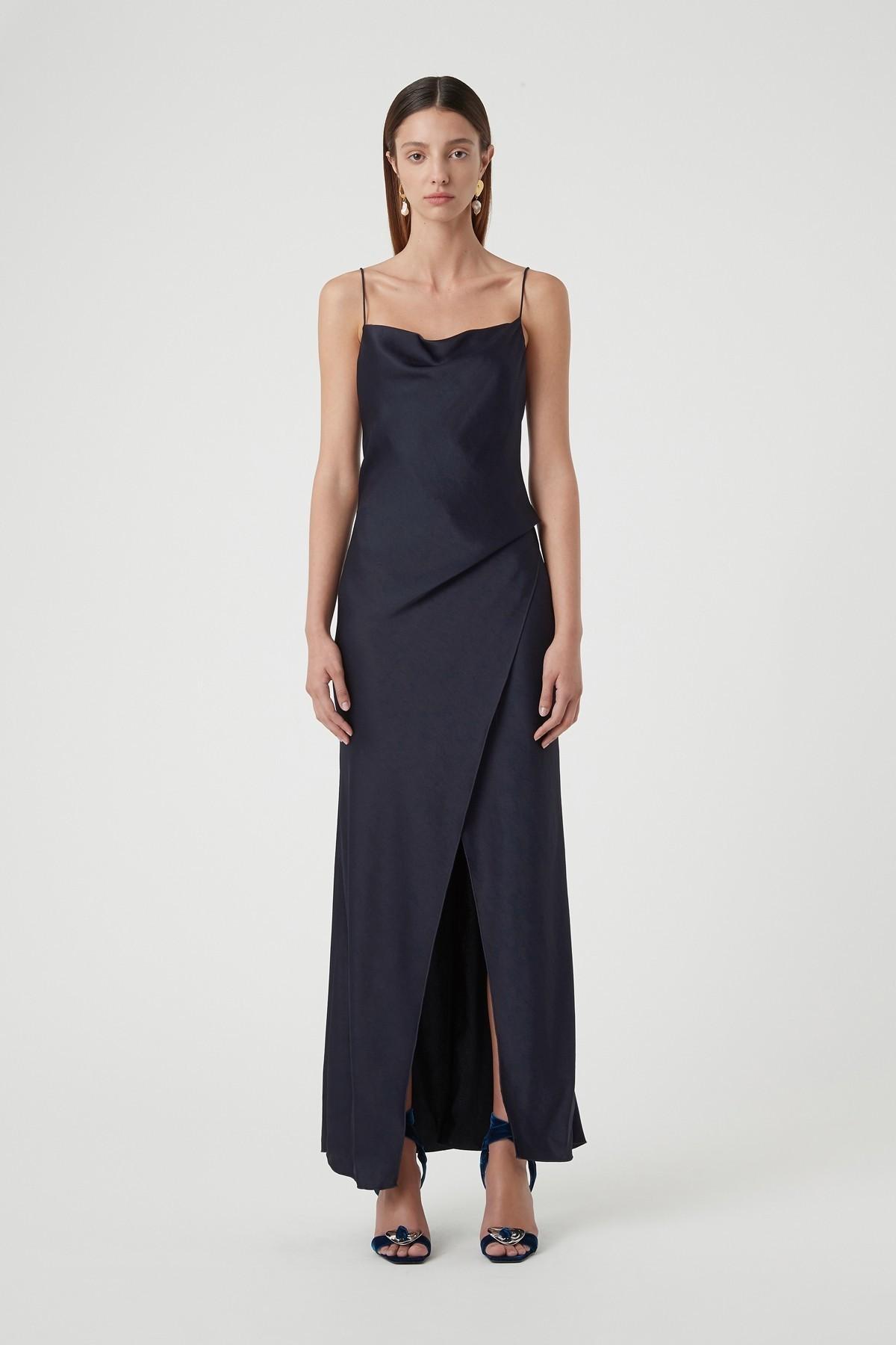 Bowery Slip Dress Navy Size 6 - Image 1