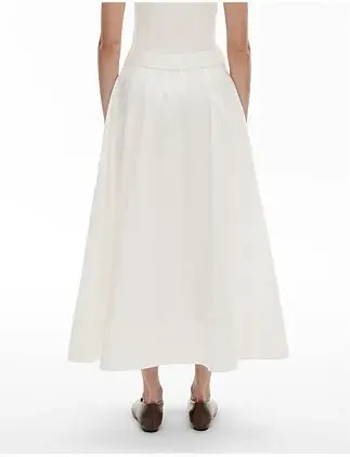Witchery Cotton Poplin Skirt White Size 12  for rent on The Volte - main image