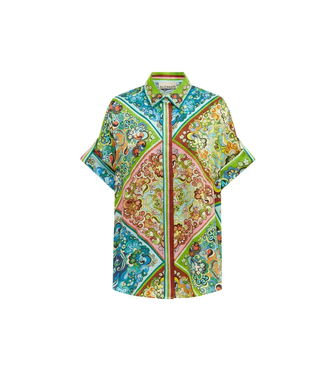 Alemais Dreamer Shirt Multi Print Size AU 6 for rent on The Volte - main image