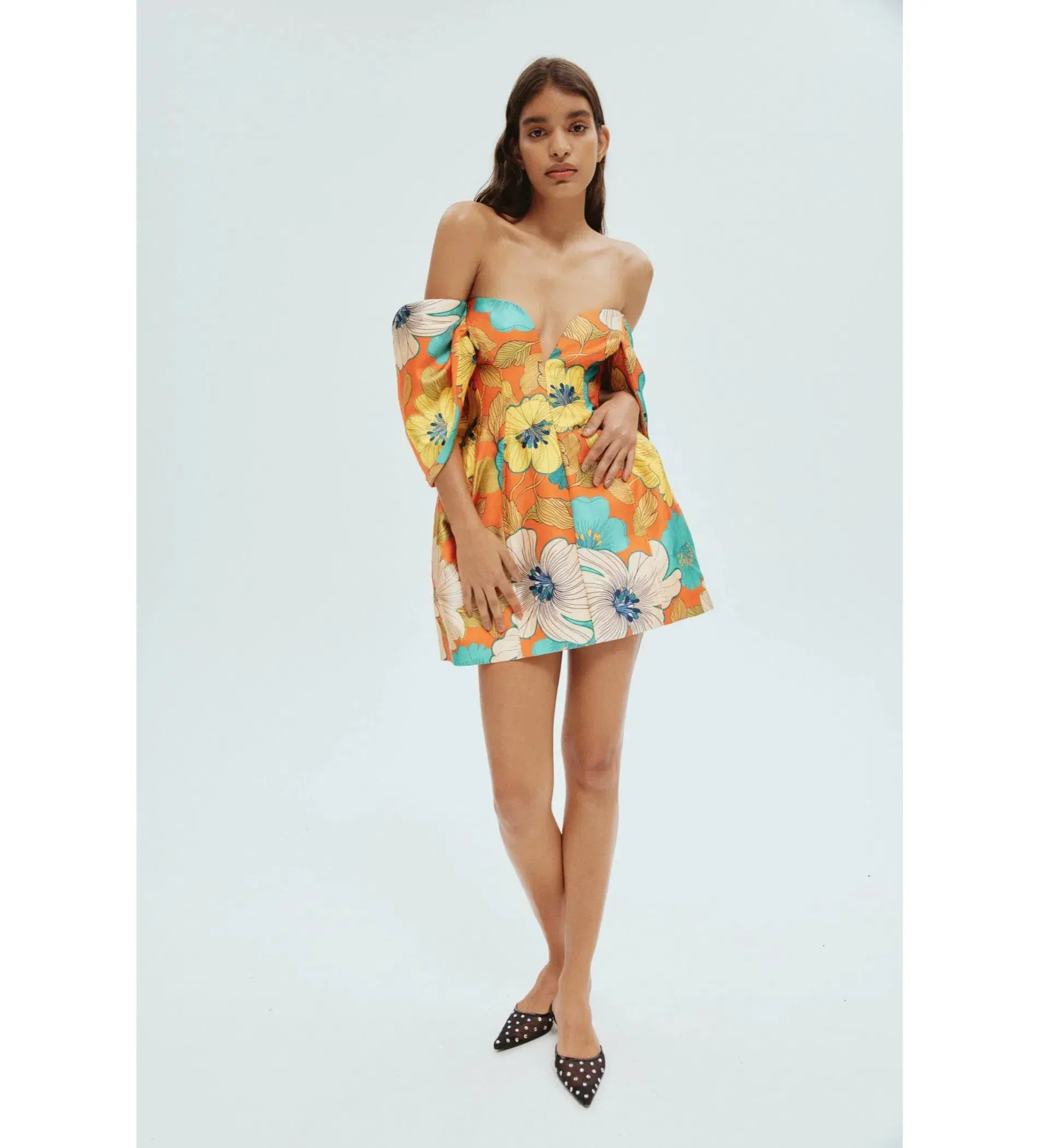 Alemais Piato Sculpt Mini Dress Floral  Size 6 - Image 1