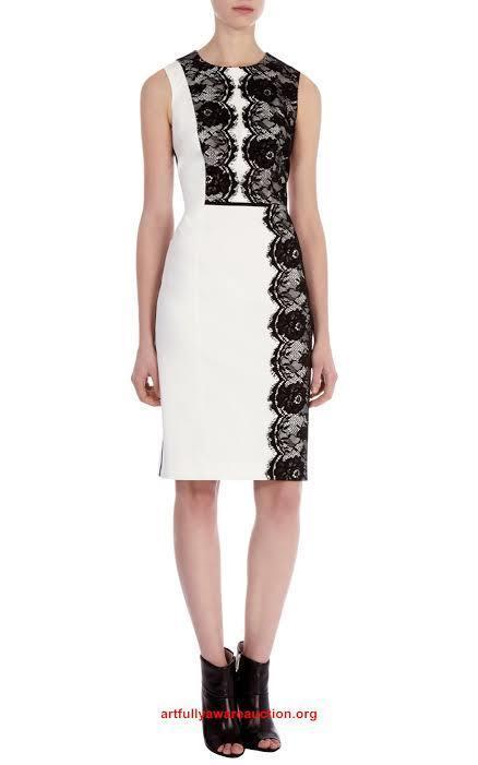 Karen Millen Black and white dress Size 6 - Image 1