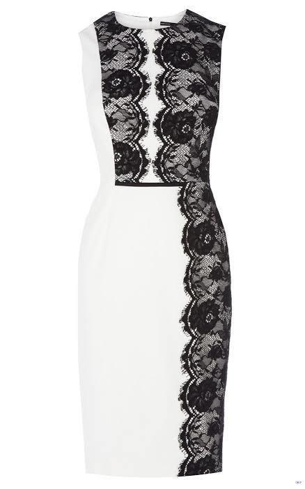 Karen Millen Black and white dress Size 6 - Image 2