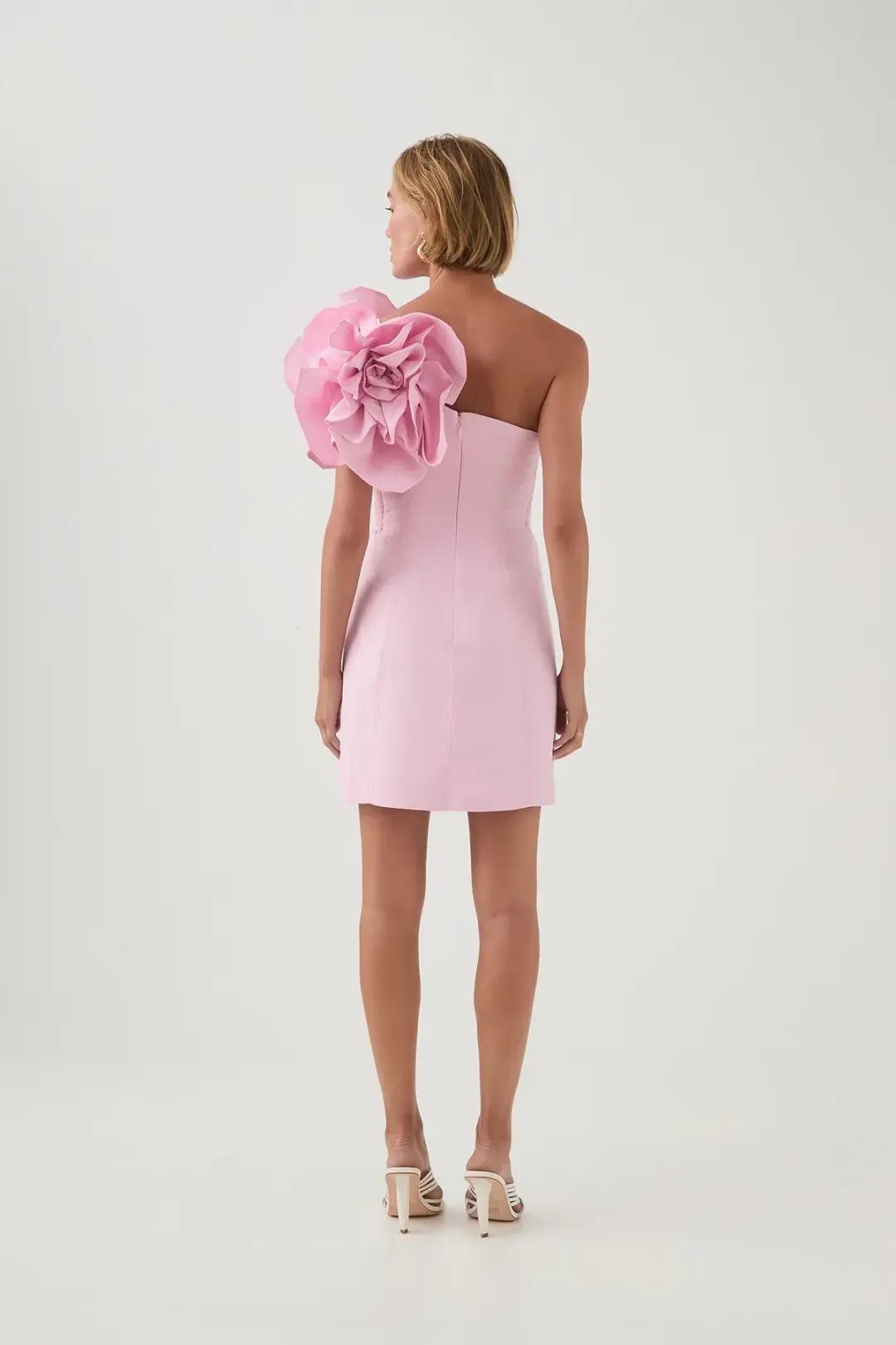 Aje Florence Mini Dress Lilac Blush Size 8 for rent on The Volte - main image