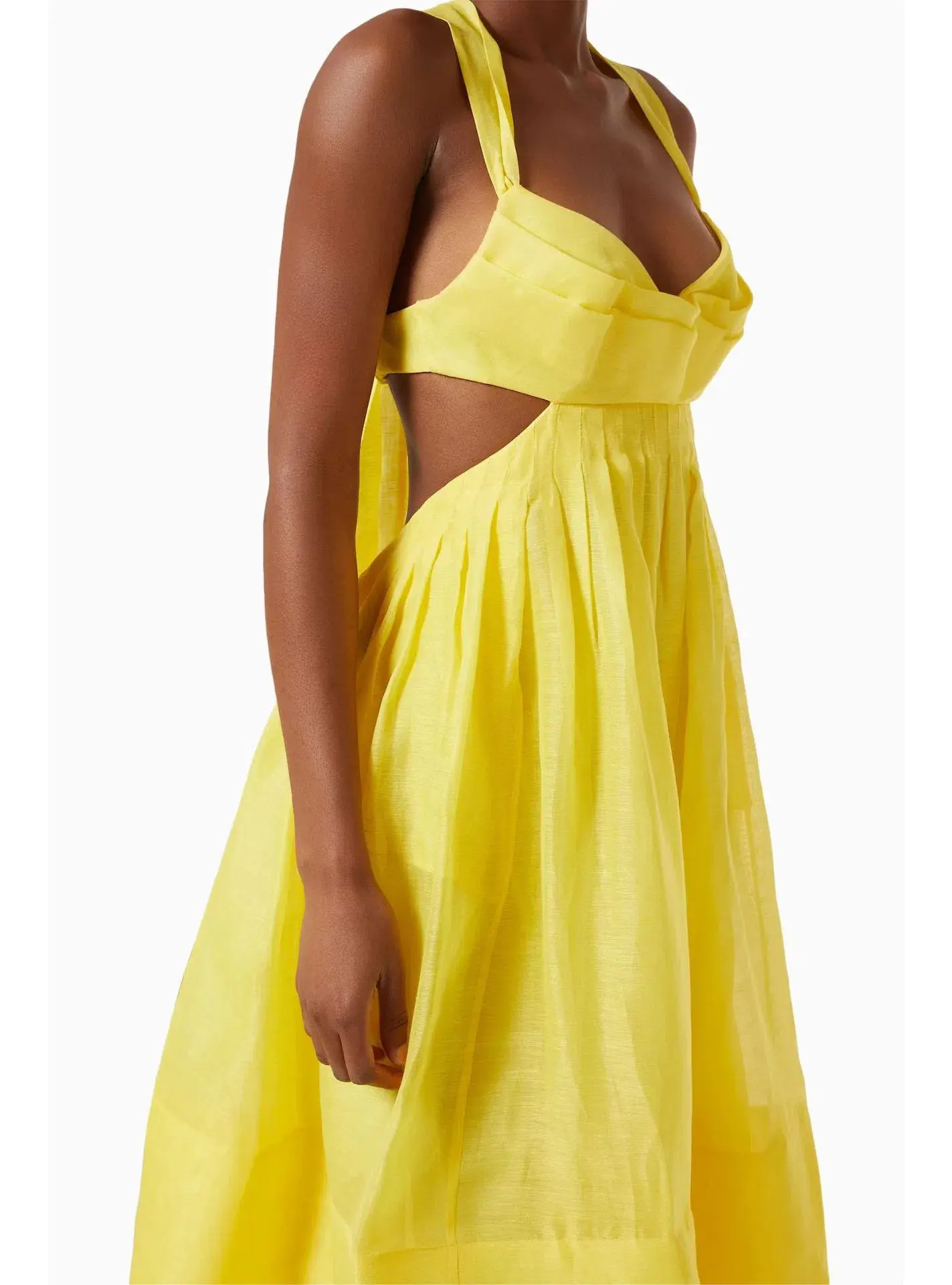 Zimmermann Botanica Bralette Midi Gown Sunshine Yellow Size 0 / AU 8 - Image 2