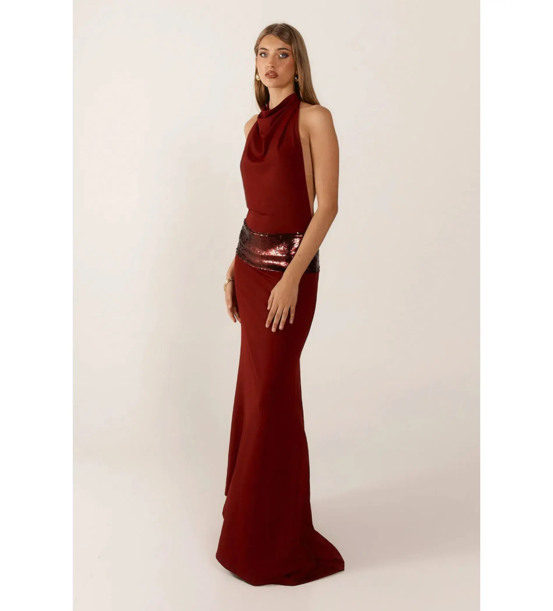 Ance Gria Adele gown in wine  maxi dress size AU 8 - Image 2
