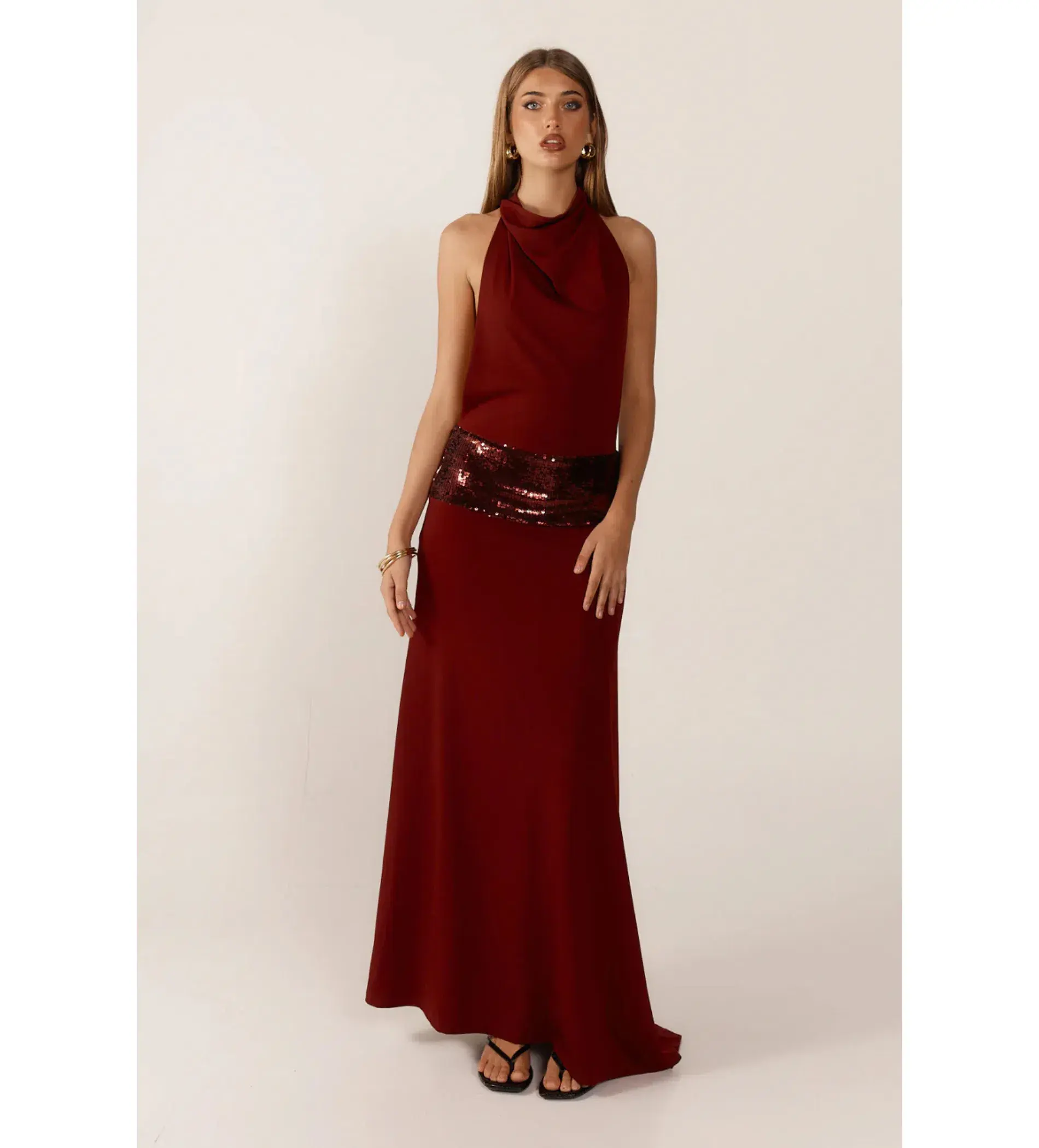 Ance Gria Adele gown in wine  maxi dress size AU 8 - Image 1