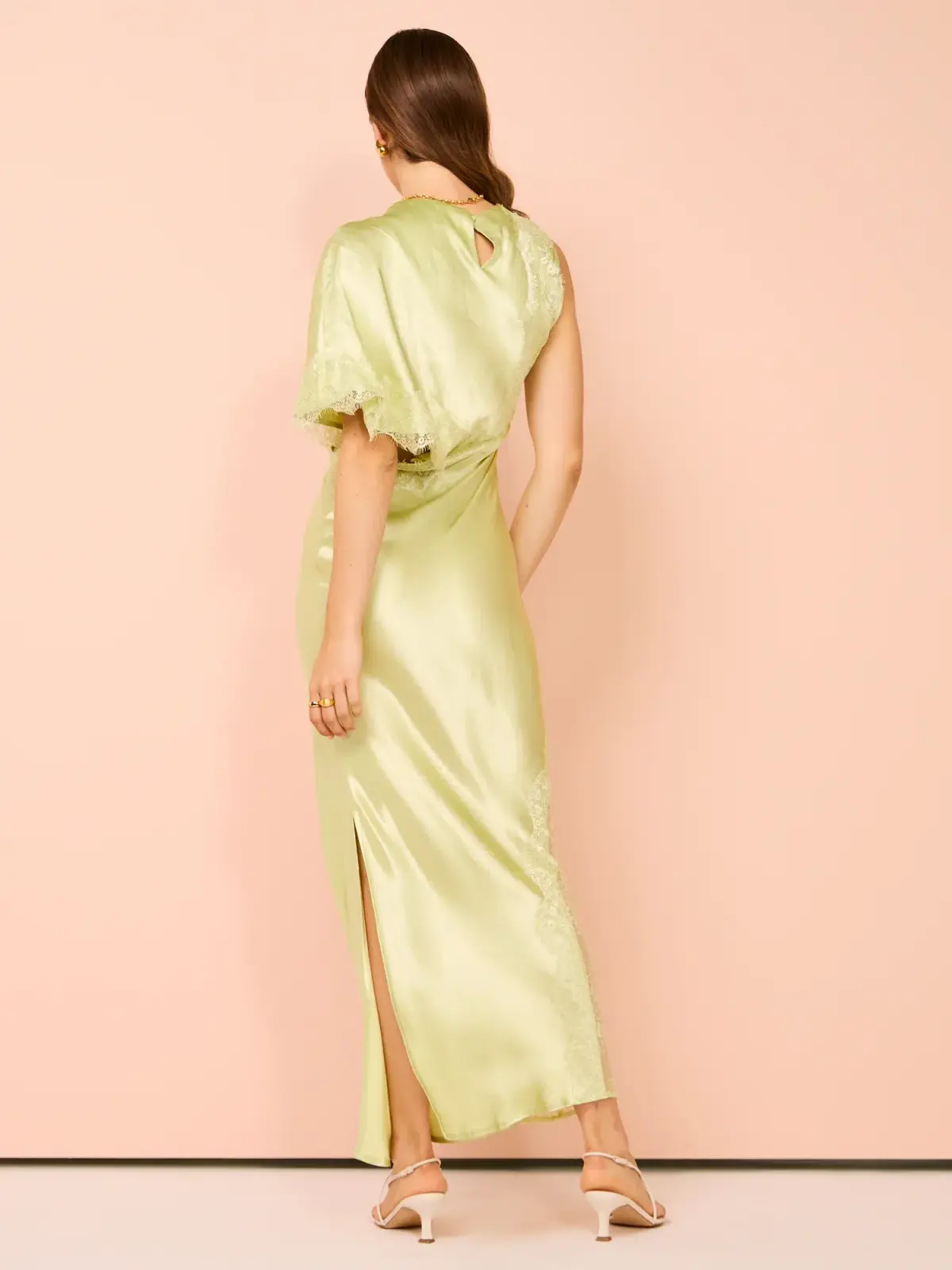 Nicky Asymmetric Sleeve Maxi Dress Size S/ AU 8  - Image 1