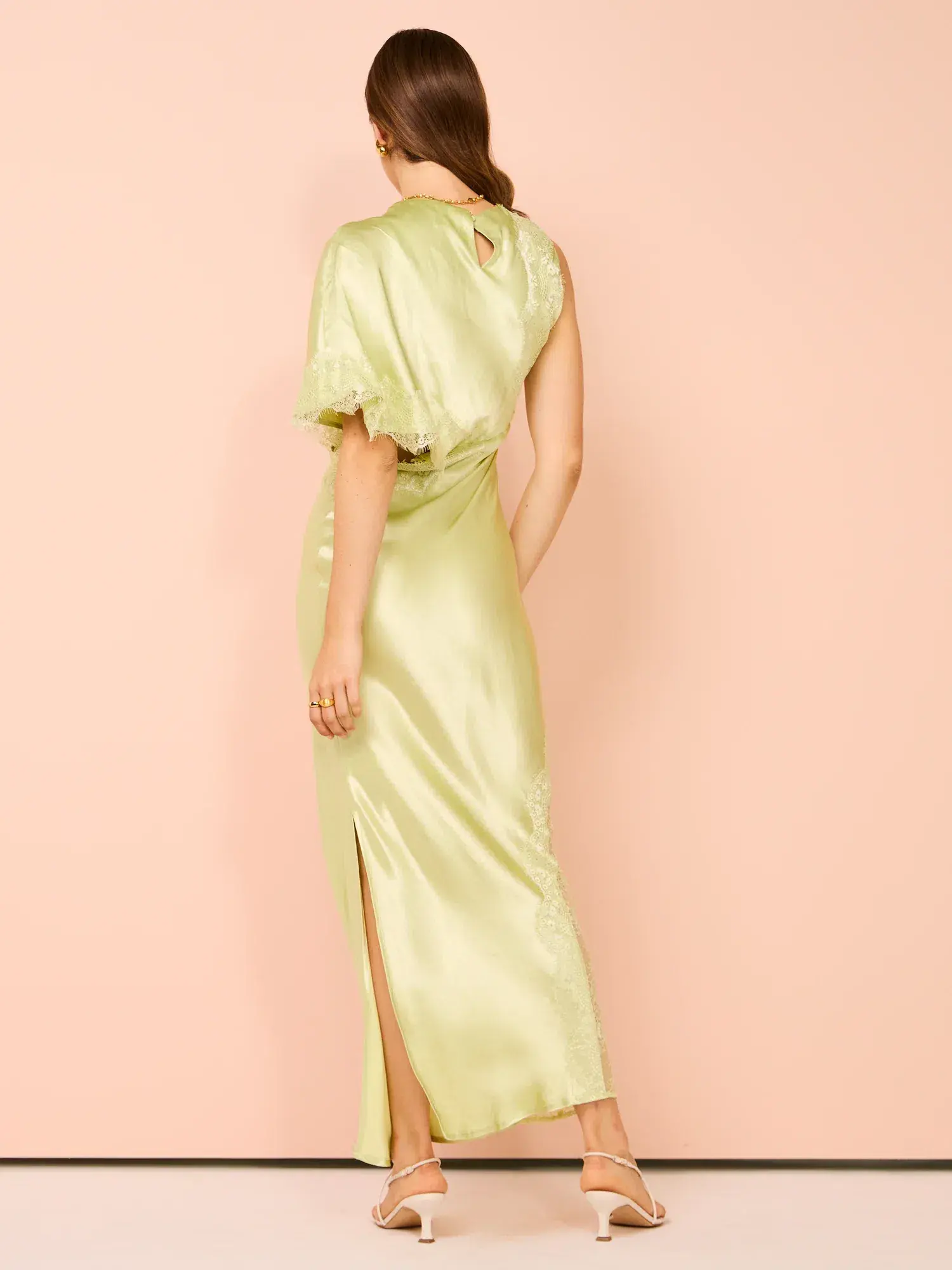 Nicky Asymmetric Sleeve Maxi Dress Size S/ AU 8  - Image 1