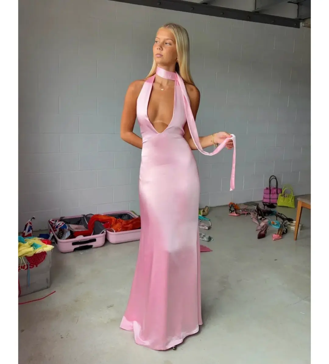 I am Delilah Margot Maxi Dress Candy Size XS / AU 6 for rent on The Volte - main image