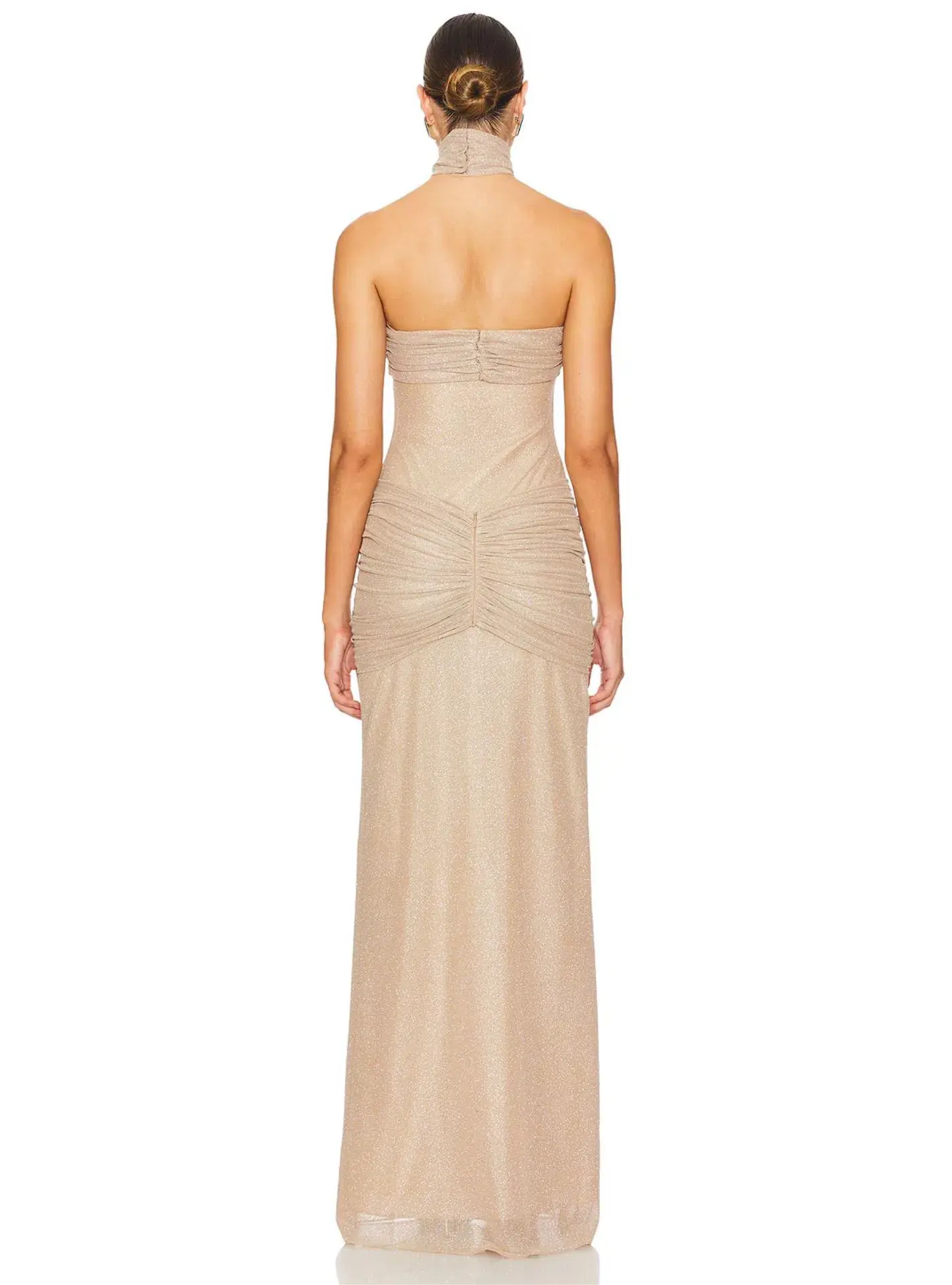 Mirror Palais Starlite Glitter Mesh Dress Diamond Sand Size XS / AU 6 - Image 3