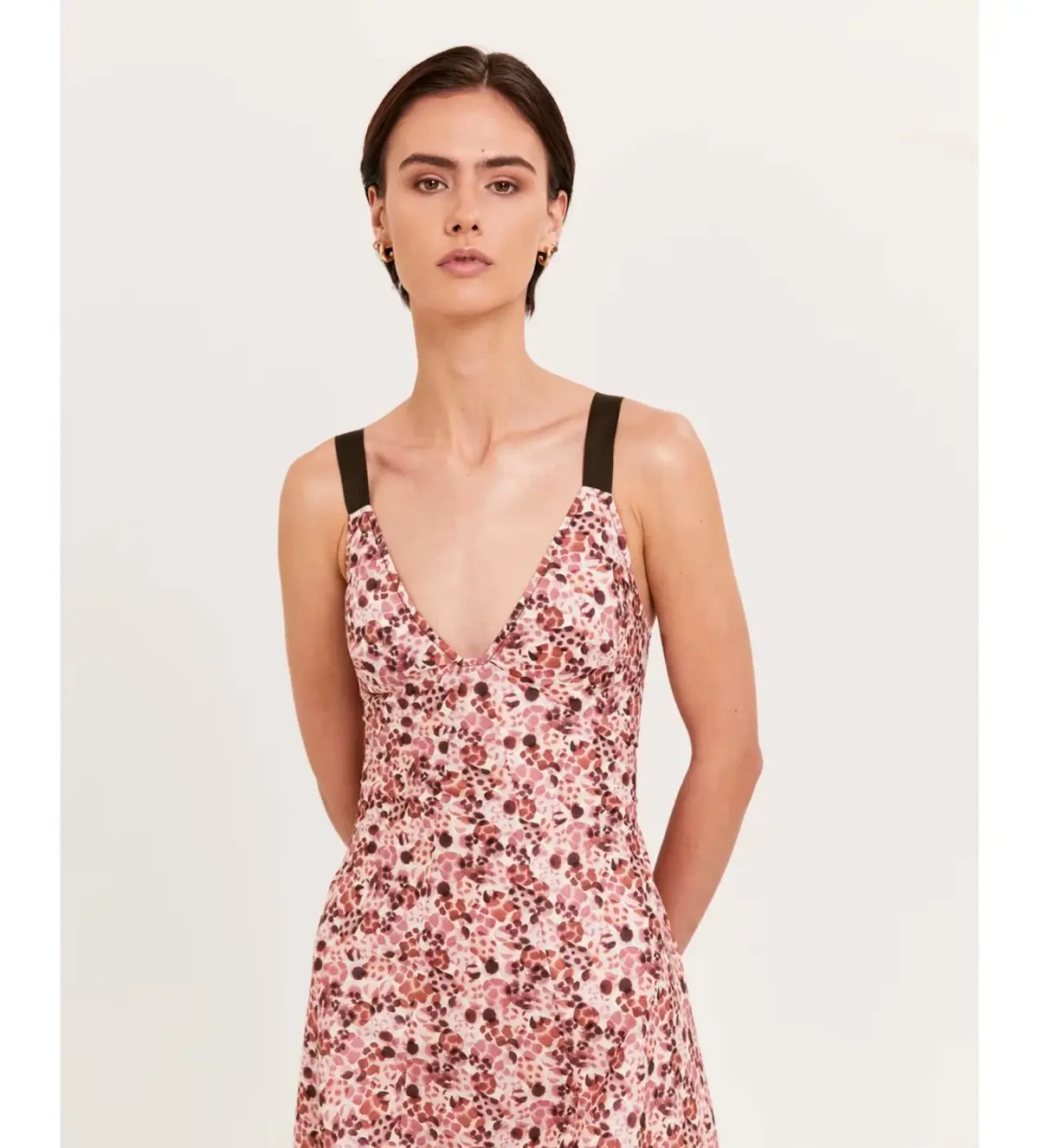 Saba Pebble Panel Midi Dress Multi Size AU 4 - Image 4
