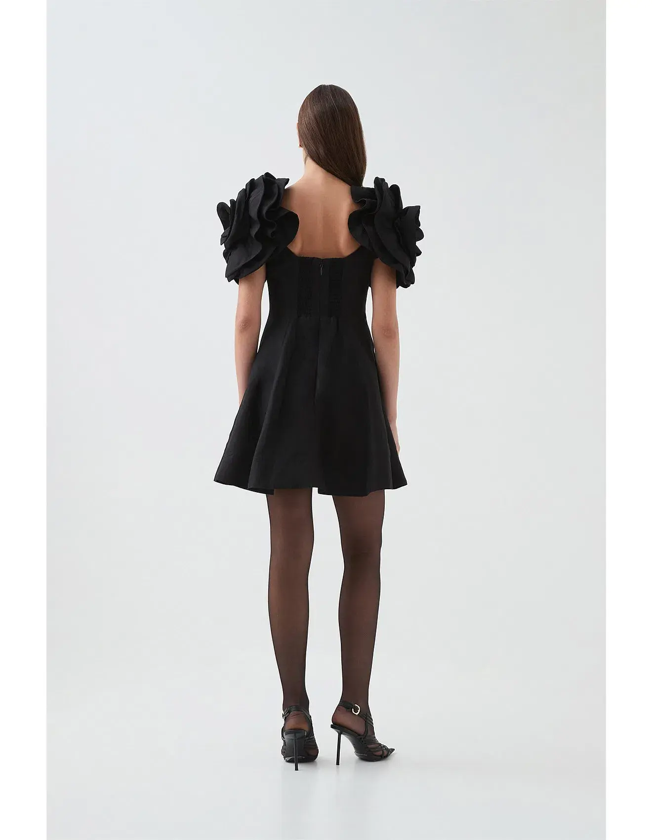 Aje Twyla Mini Dress Black Size 14 - Image 3