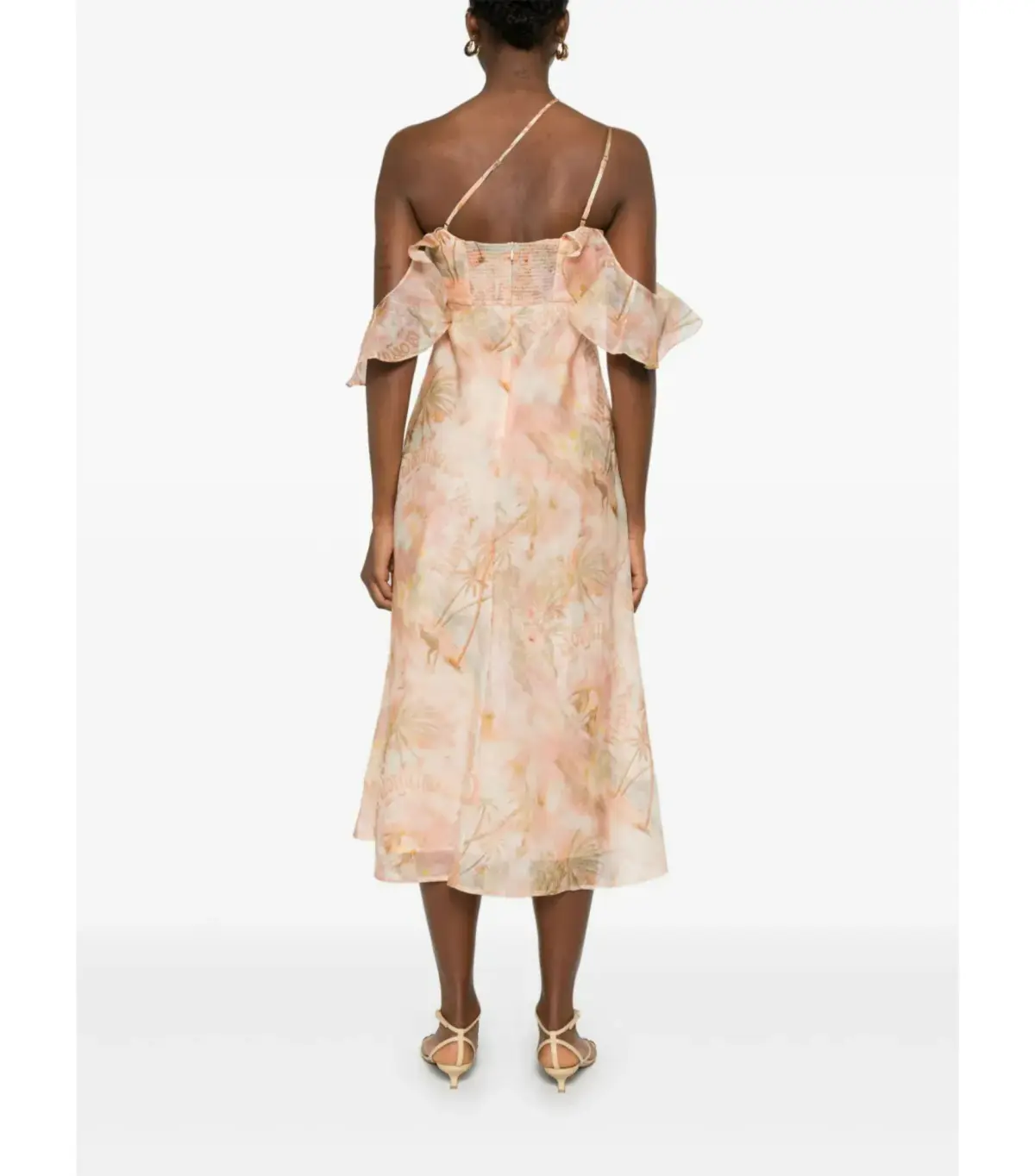 Zimmermann Illuminate Flutter Slip Dress in Guava Paradise Size 1 / AU 10 - Image 3