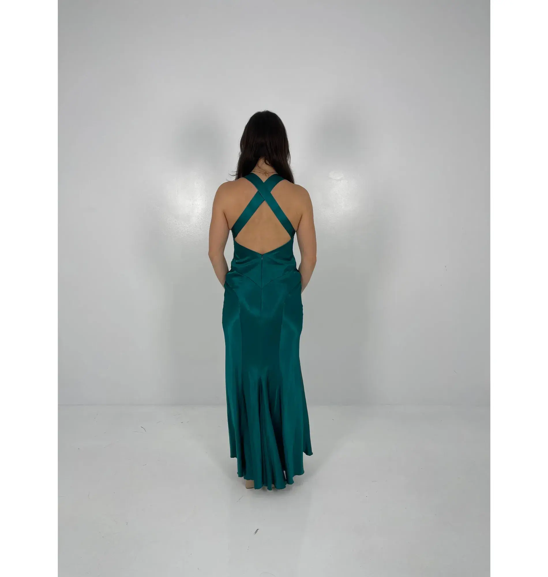Ruth Tarvydas Aries Maxi Gown Jade Size 8 - Image 2