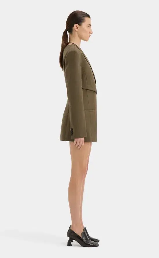 Sir Sartoria Mini Dress Chocolate Marle Size AU 12 - Image 4