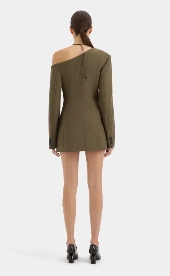 Sir Sartoria Mini Dress Chocolate Marle Size AU 12 - Image 3